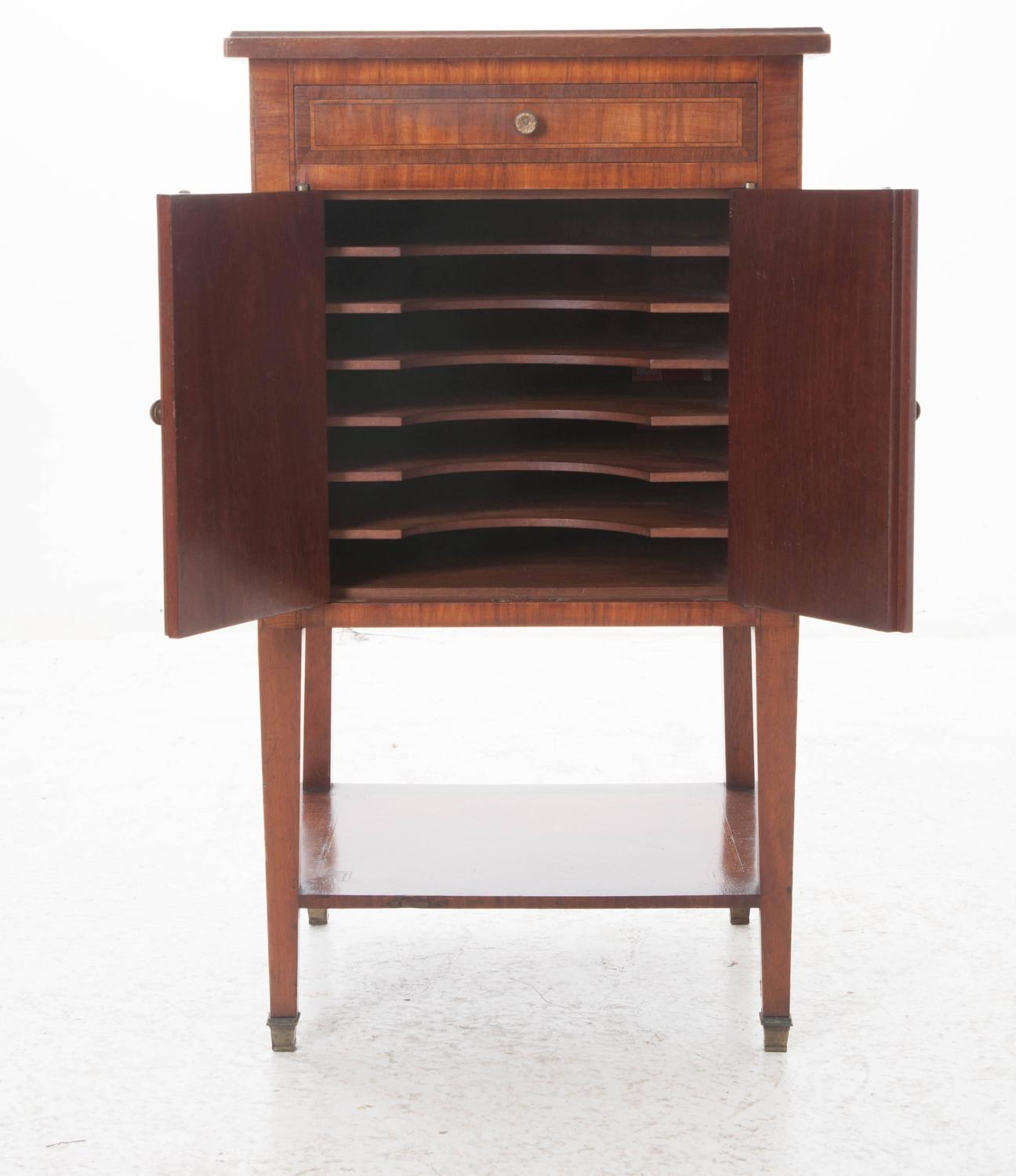 French Vintage Mahogany Inlay Sheet Music For Sale at 1stdibs