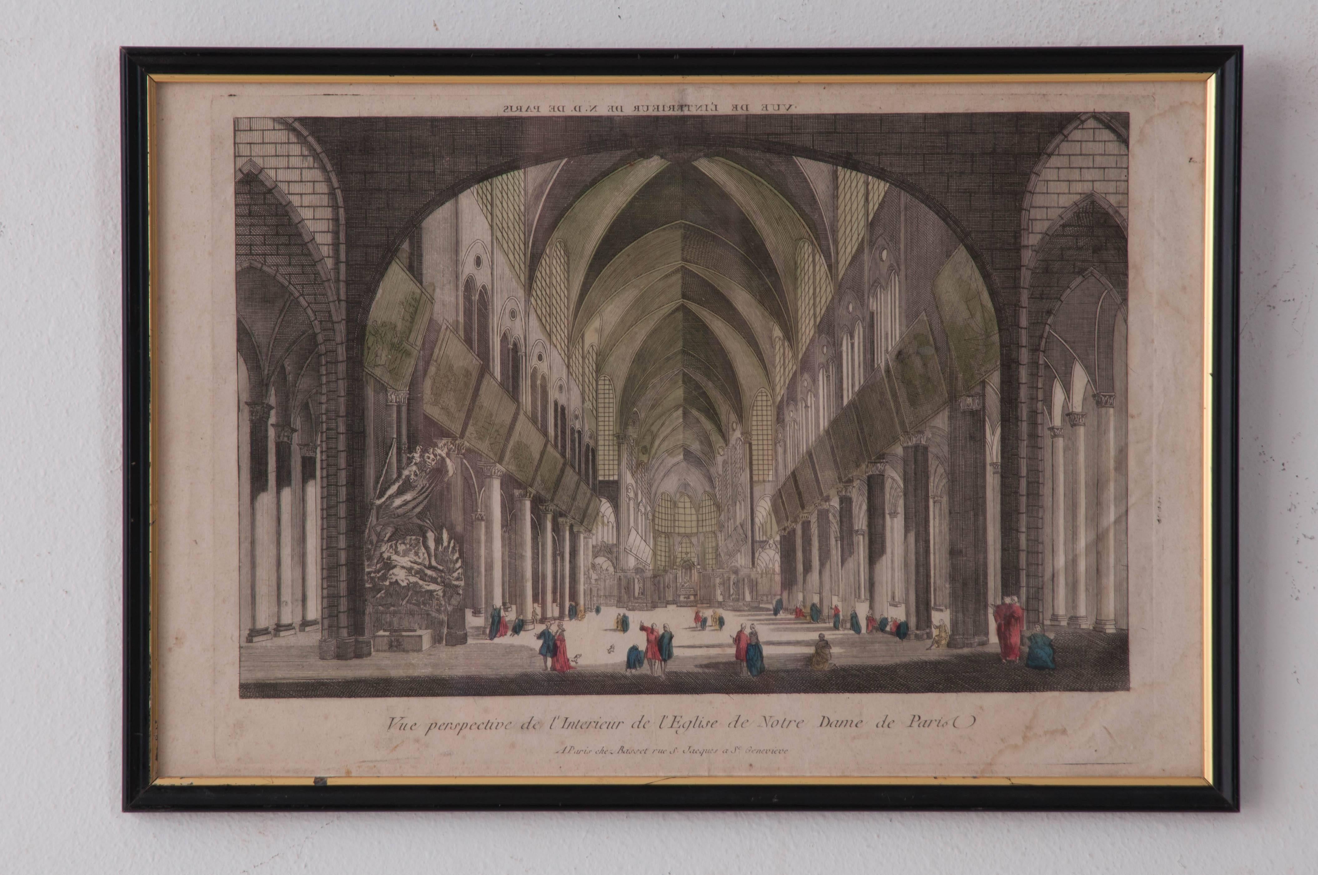 Paper Set of Four 18th Century French Prints For Sale