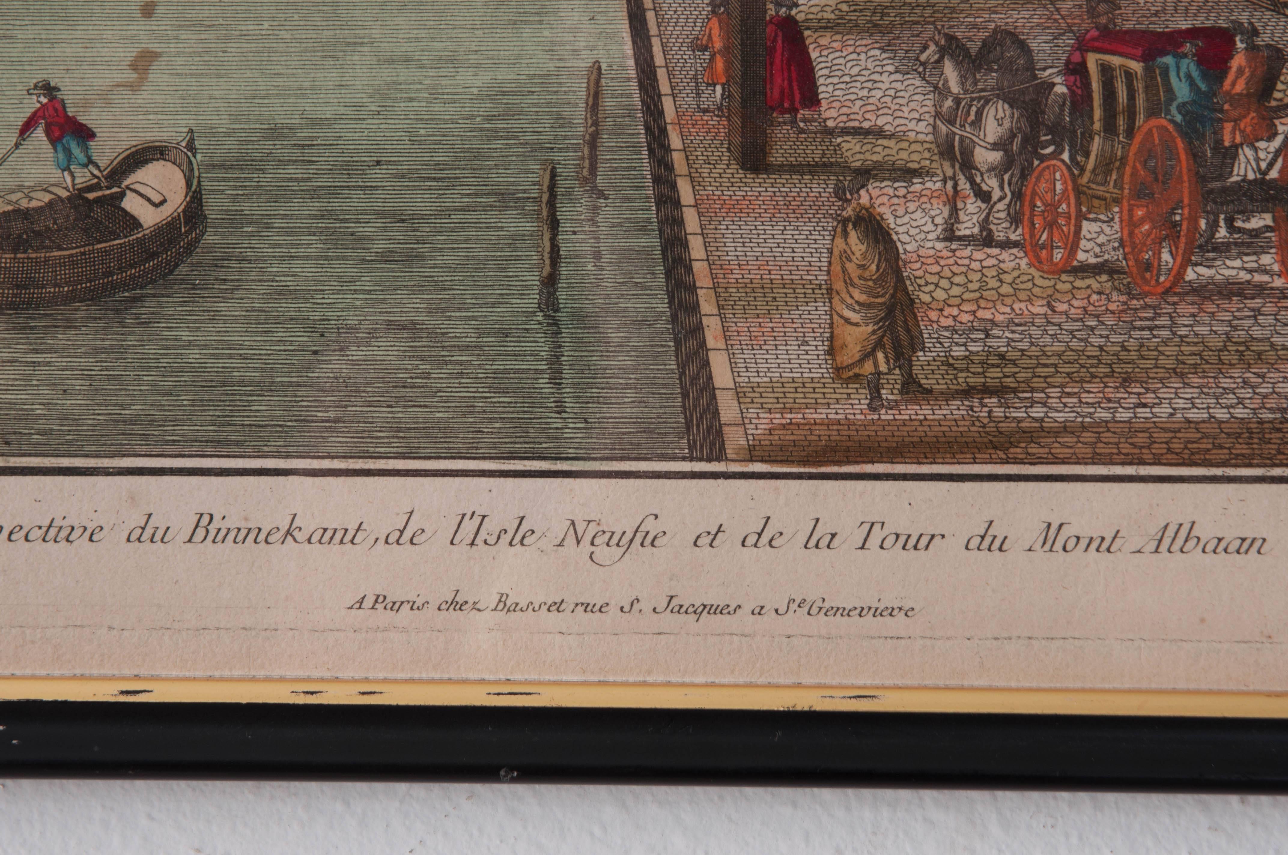 Set of Four 18th Century French Prints For Sale 1