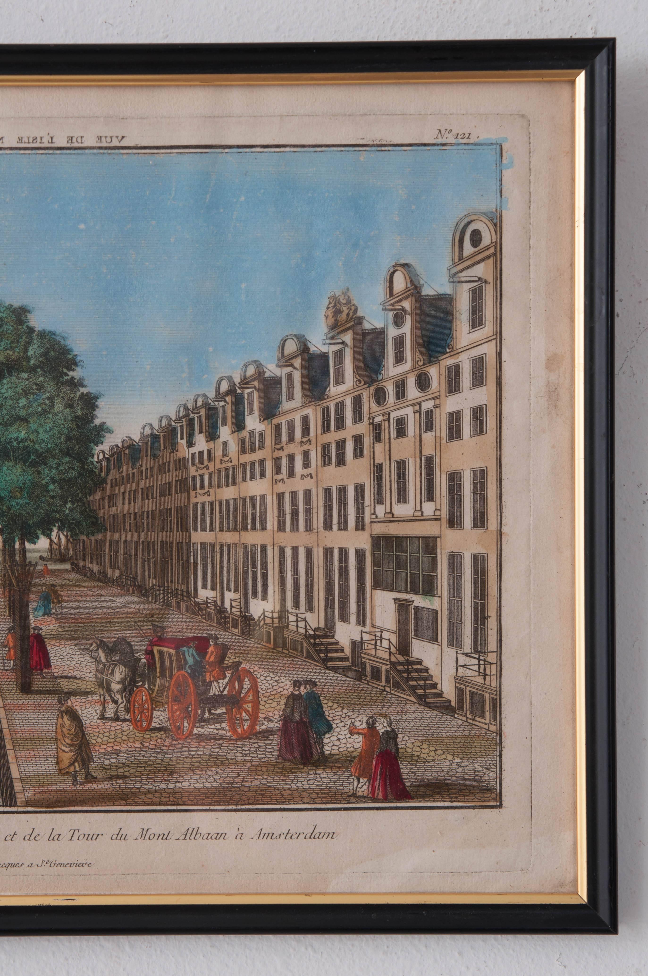 Set of Four 18th Century French Prints For Sale 2