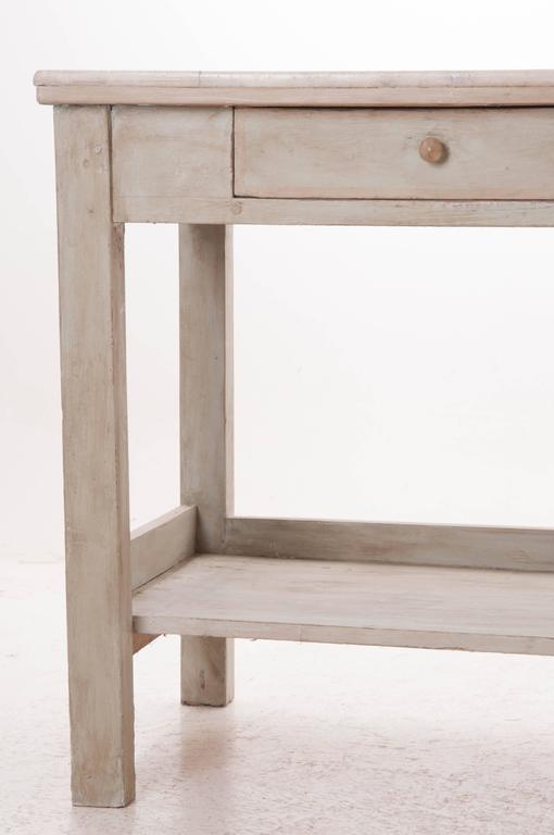 French Vintage Marble-Top Pastry Chef's Table at 1stdibs