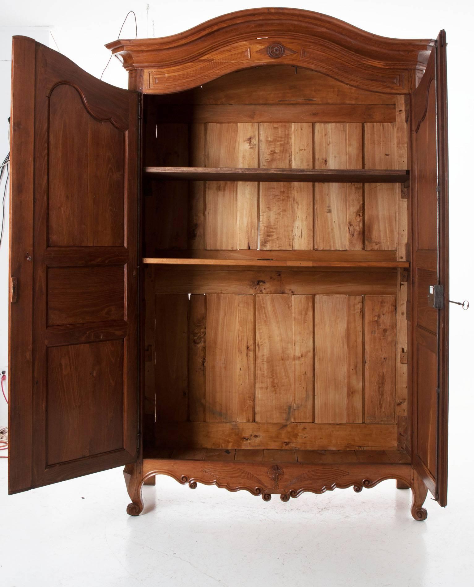 French 19th Century Fruitwood Armoire 5