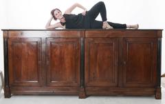 French 19th Century Grand Walnut Empire Enfilade