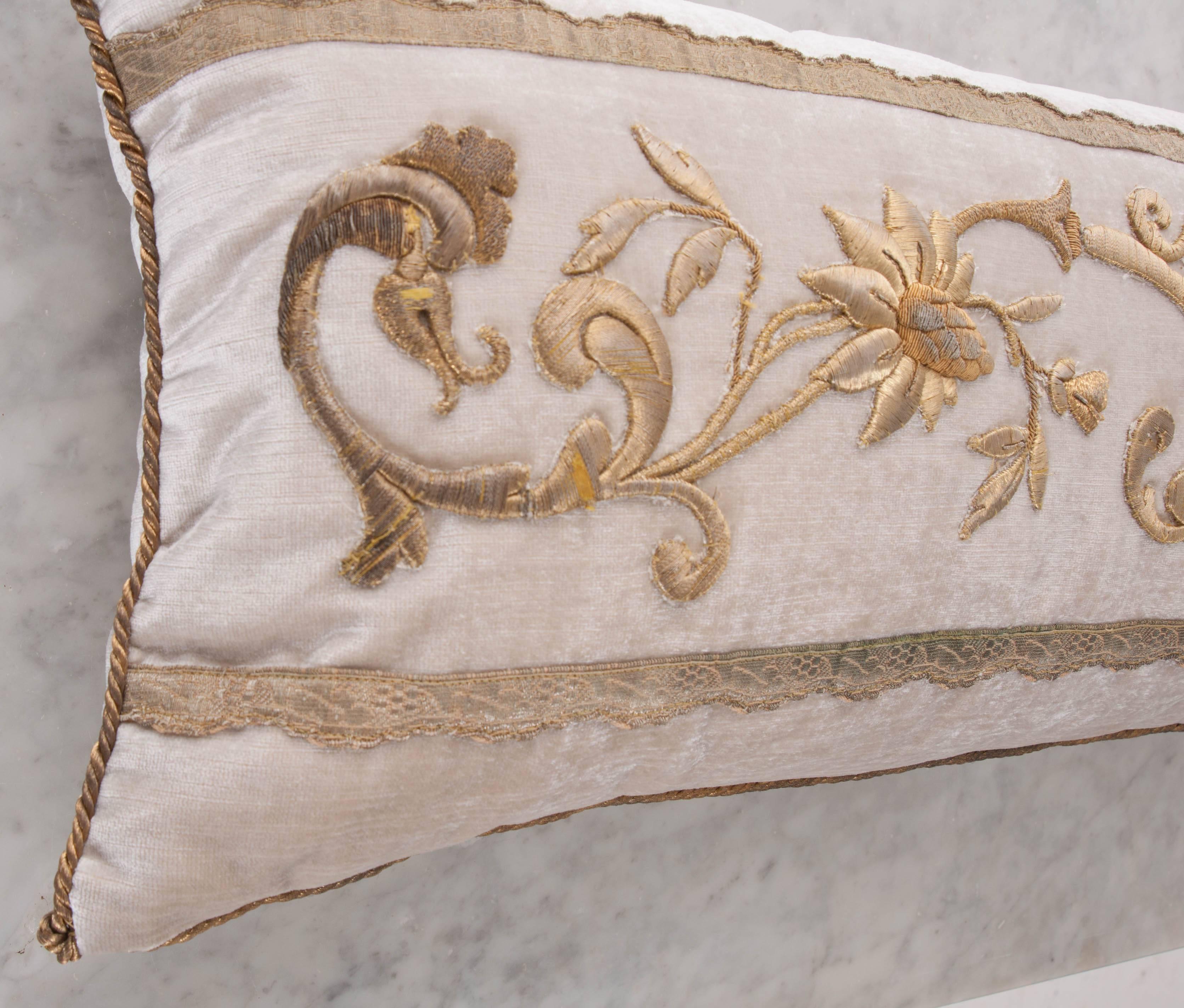 American Antique Textile Pillow by B.Viz Designs