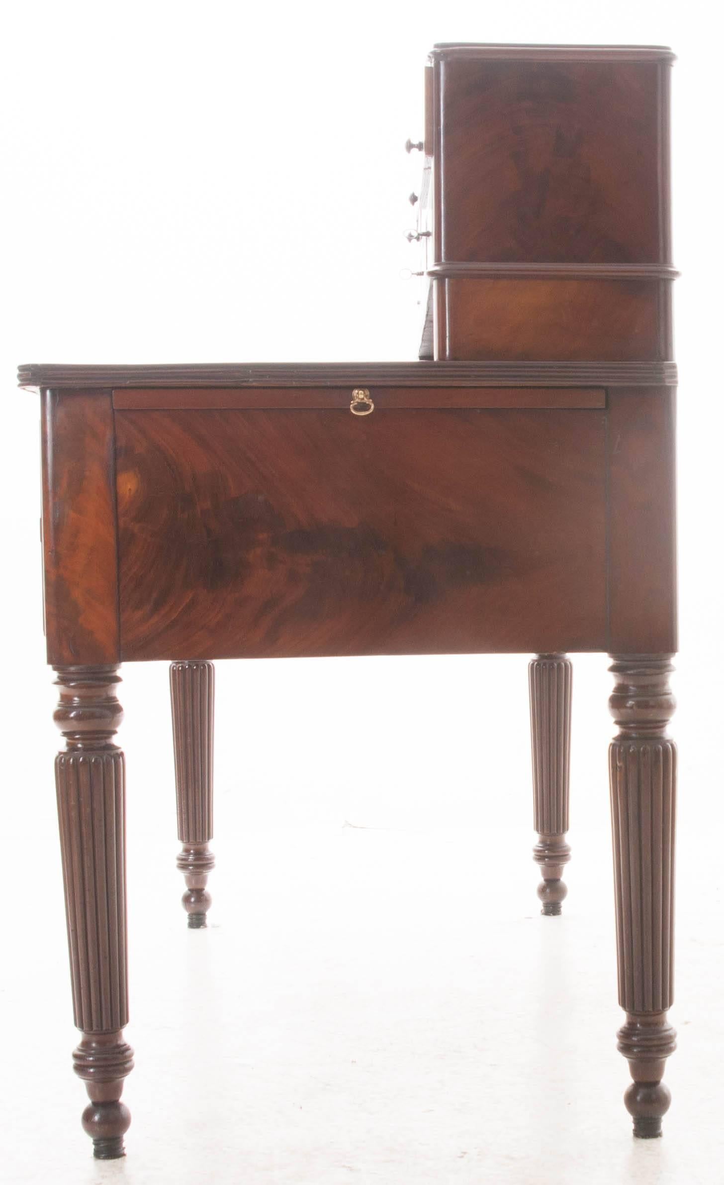 French 19th Century Walnut Louis Philippe Desk 6