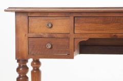 French 19th Century Walnut Leather Top Louis Philippe Desk