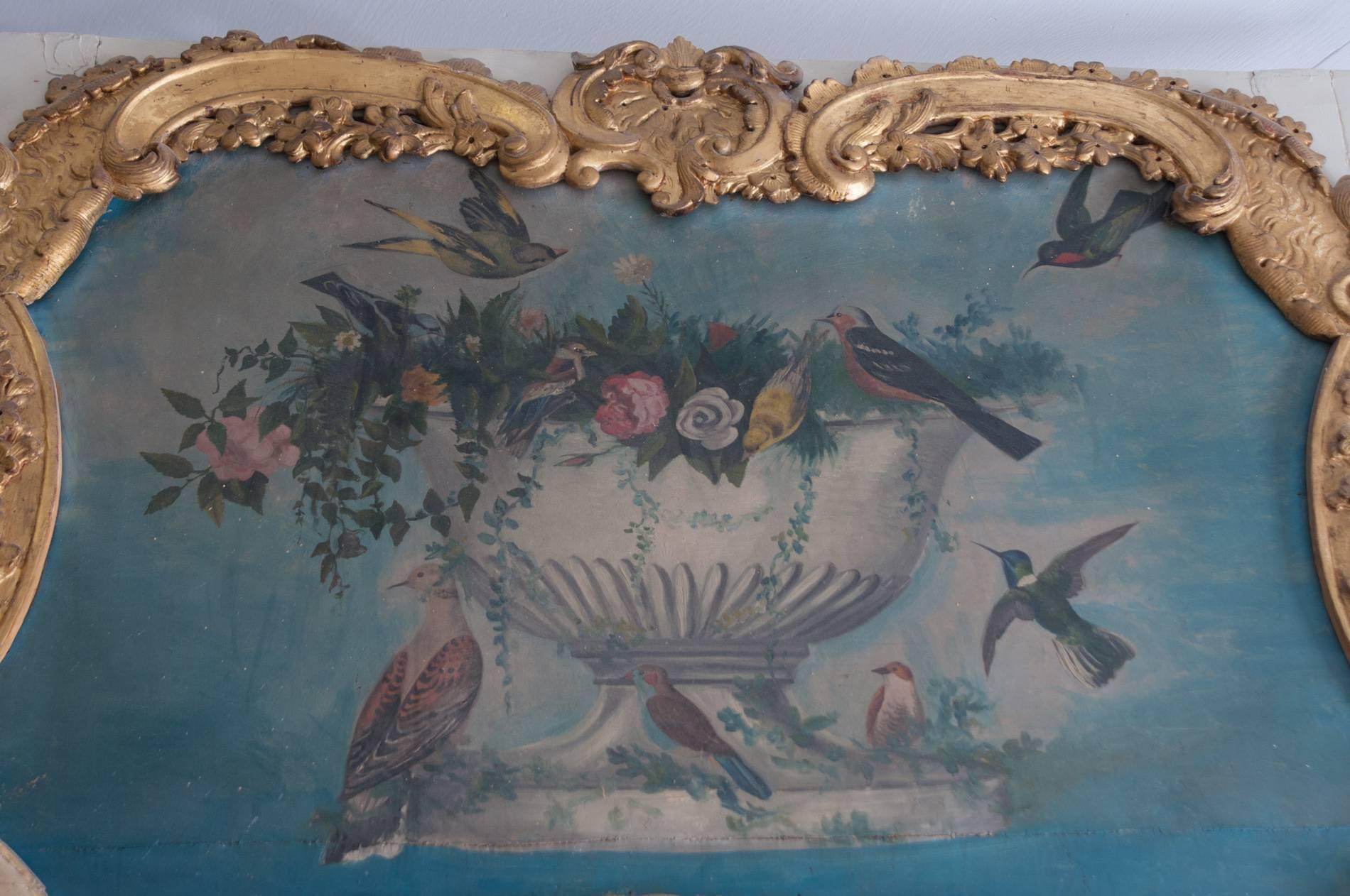 Canvas French 18th Century Louis XV Trumeau For Sale