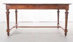 French 19th Century Louis XVI Style Walnut Partners Desk