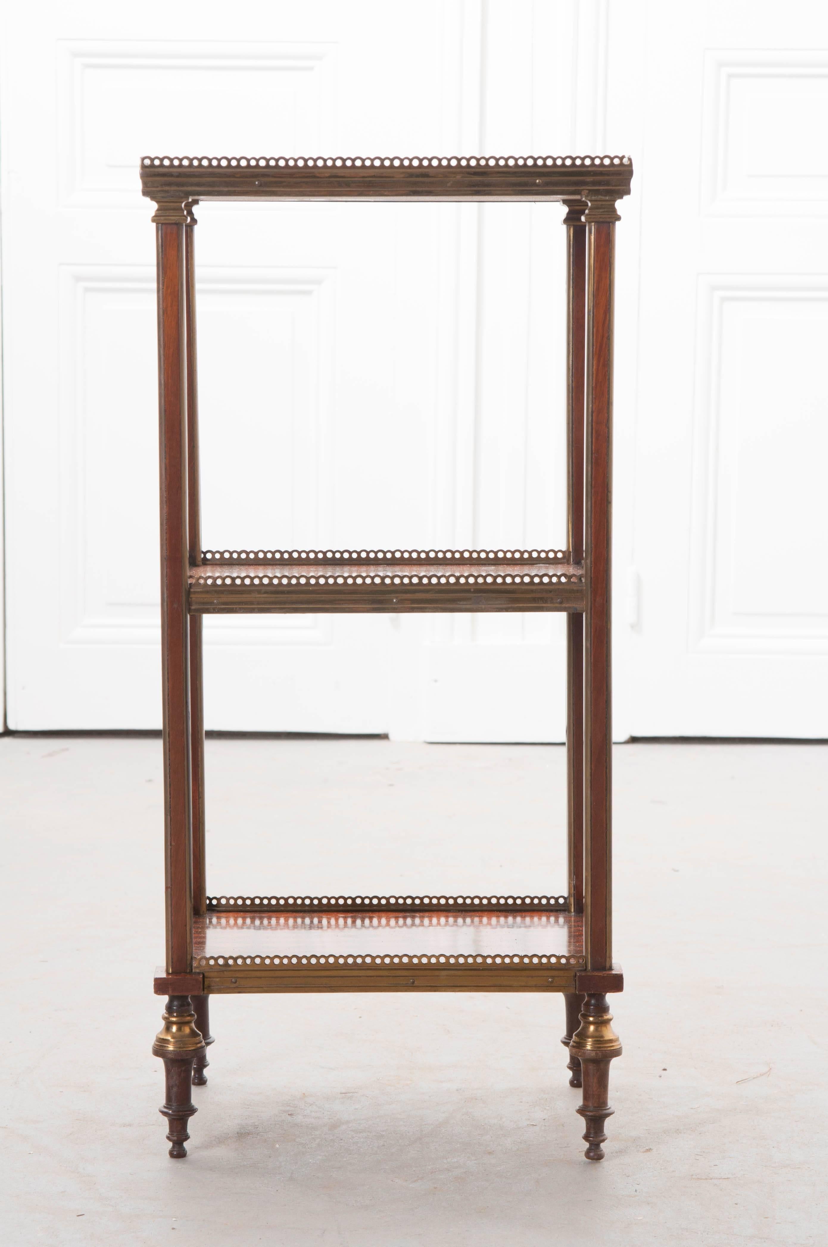 French 19th Century Mahogany Marquetry Étagère 7