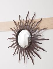 Portuguese 19th Century Metal Starburst Mirror
