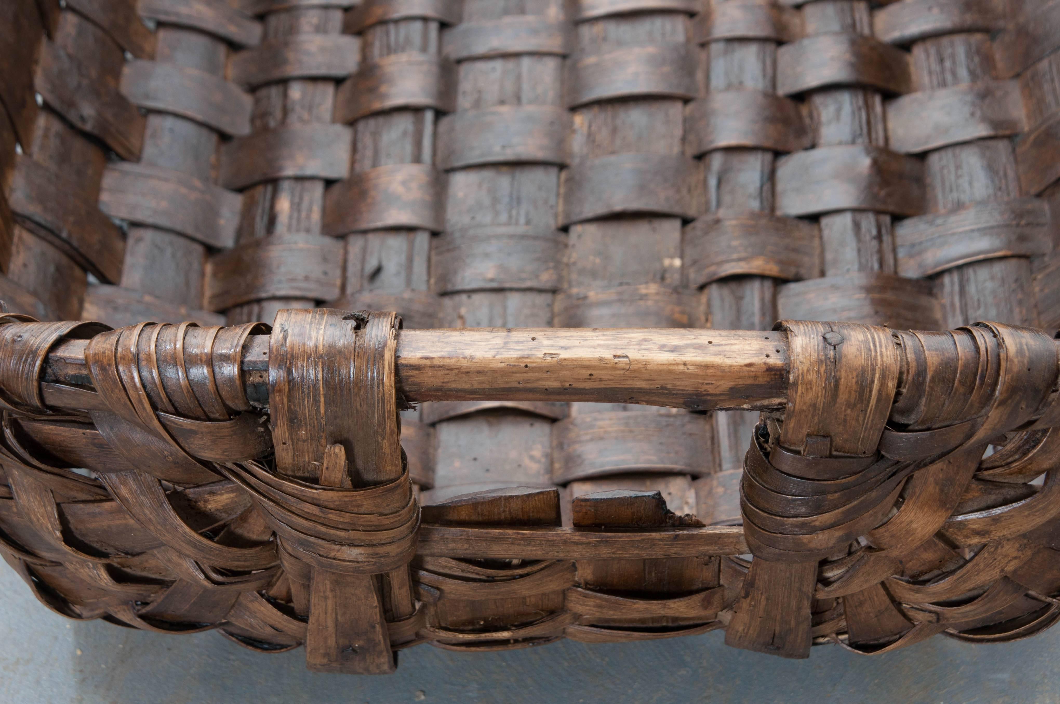 19th Century Apple Picking Basket from Normandy, France 2