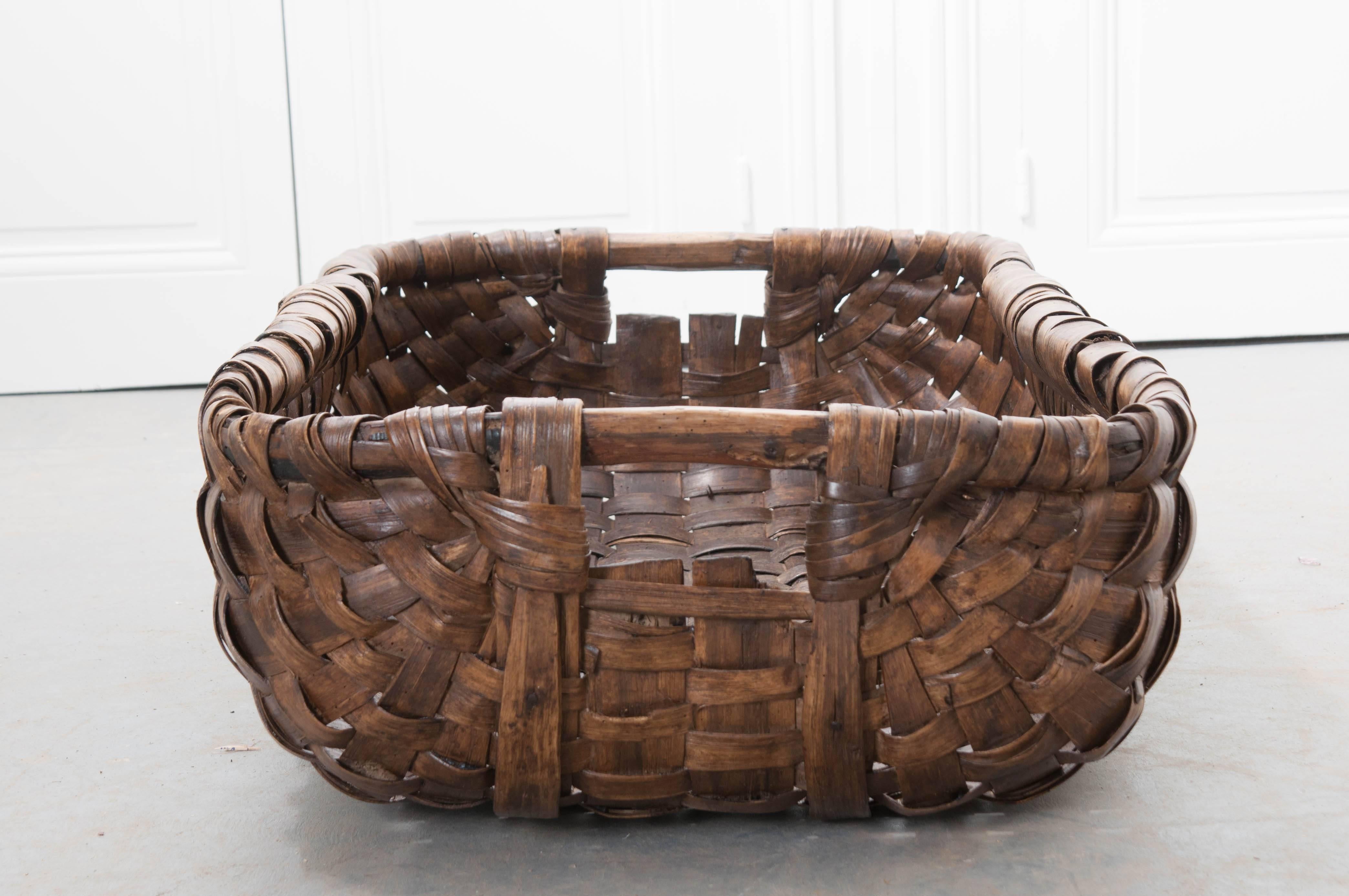 19th Century Apple Picking Basket from Normandy, France 3