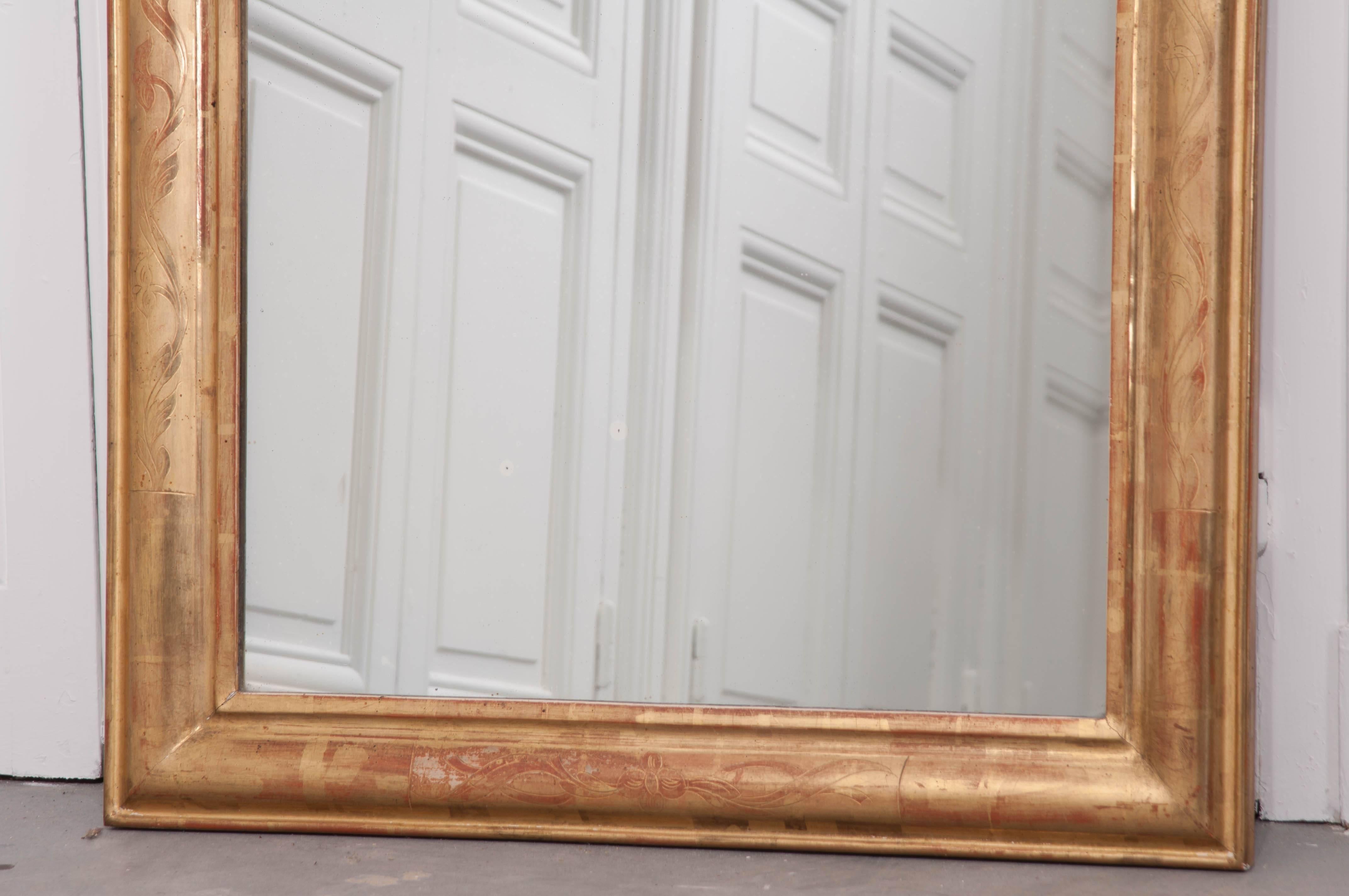 French 19th Century Louis Philippe Giltwood Mirror 3