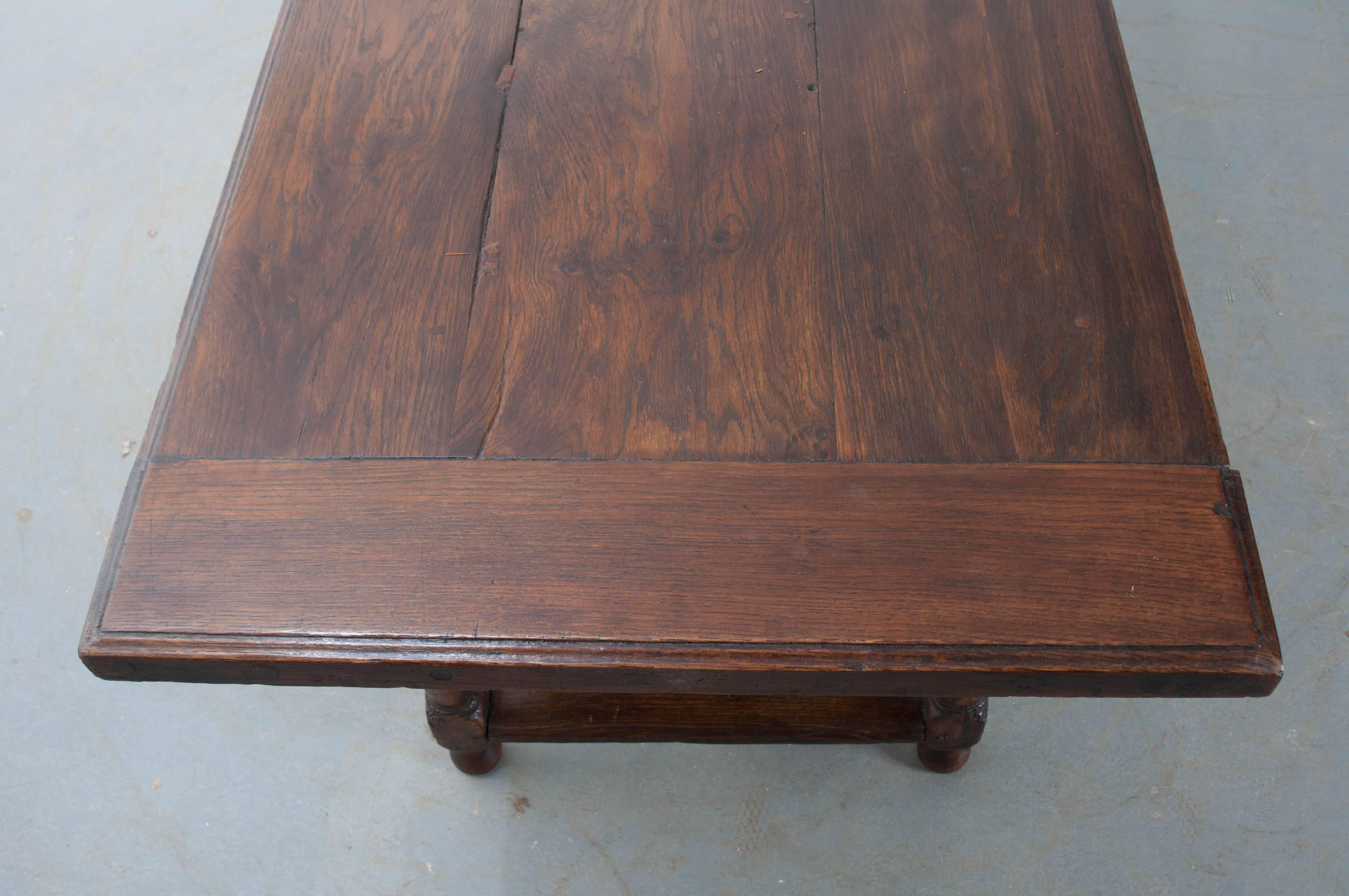 English Early 19th Century Oak Farm Table 1