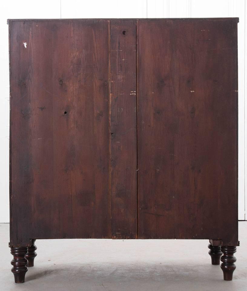 English 19th Century Mahogany Bow Front Chest of Drawers 3