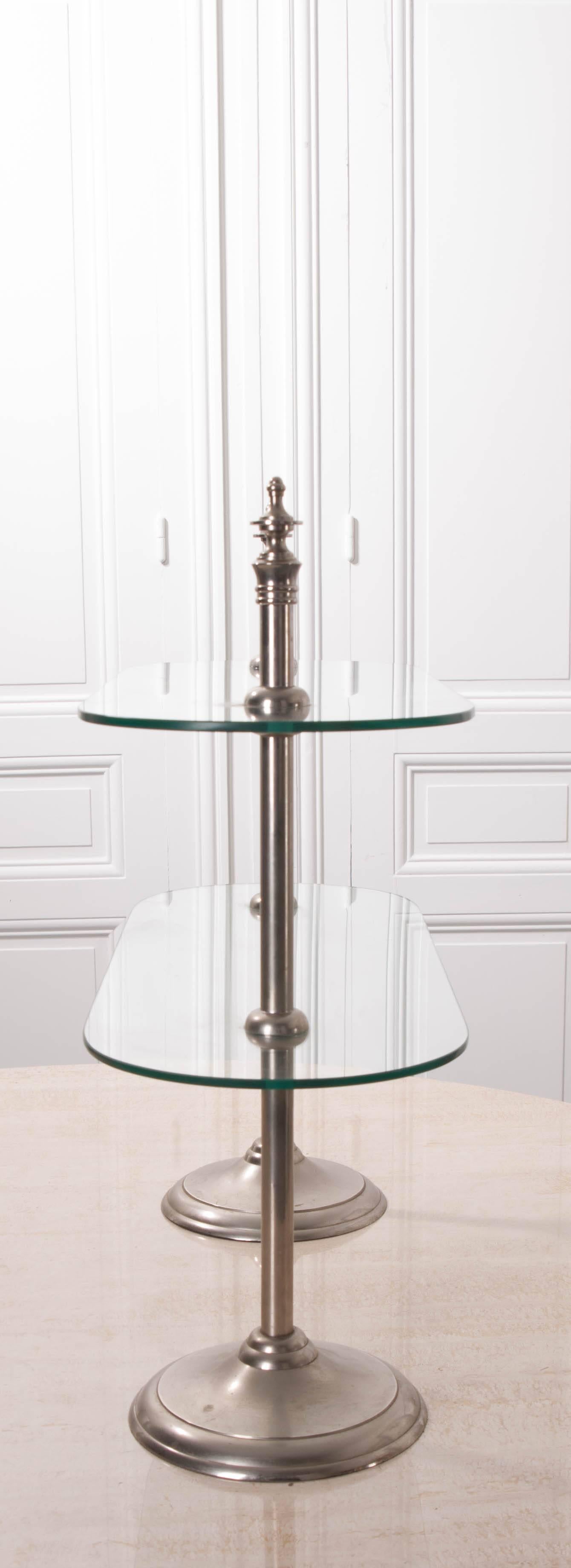 20th Century French Vintage Two-Tiered Display Stand