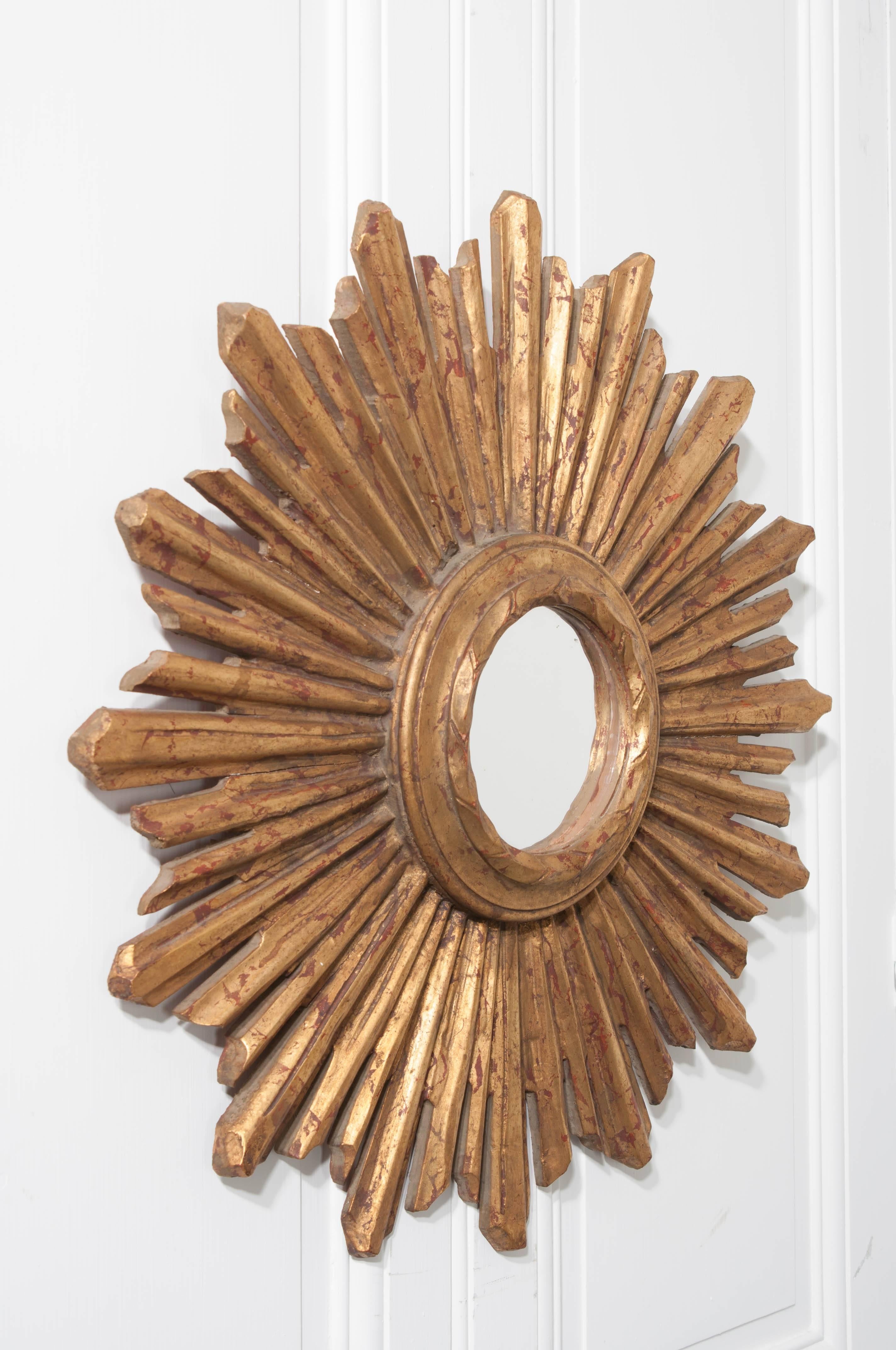 French 19th Century Sunburst Mirror 1