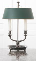 French 19th Century Silver Plated Bouillotte Lamp