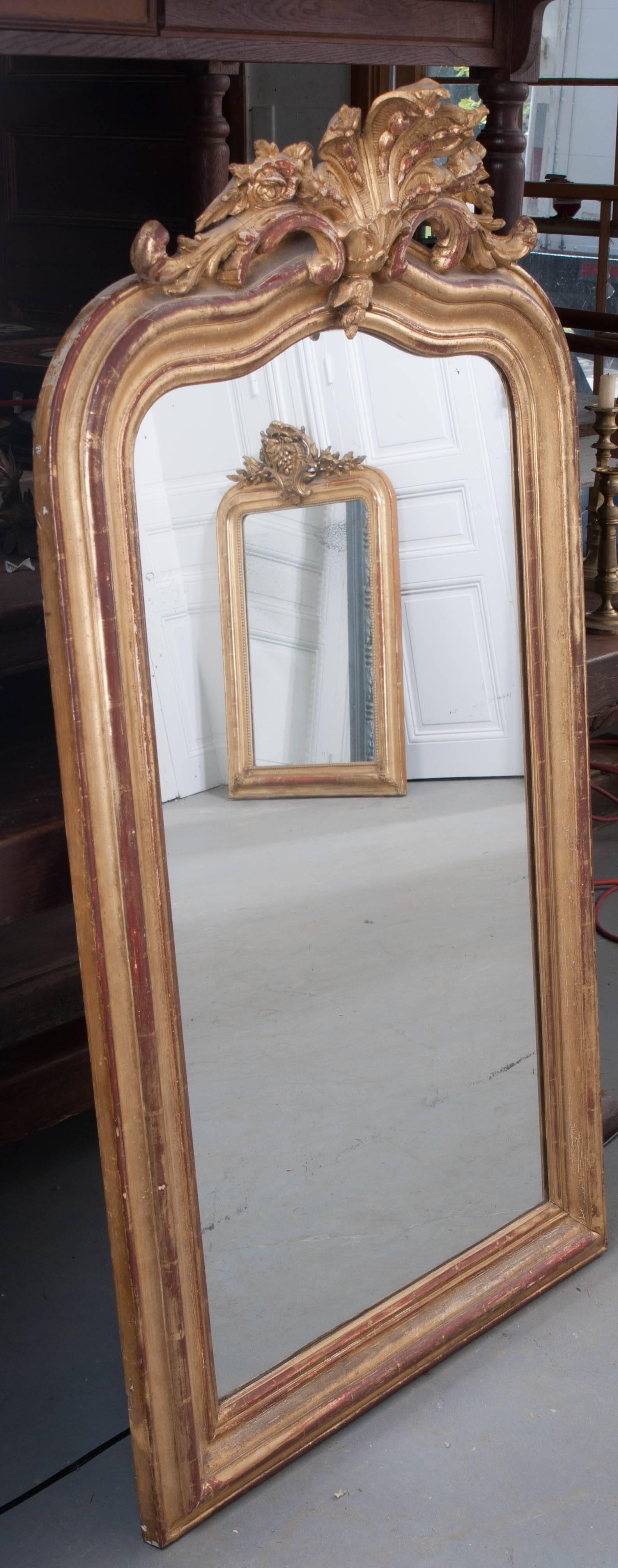 French 19th Century Gold Gilt Louis Philippe Mirror 4