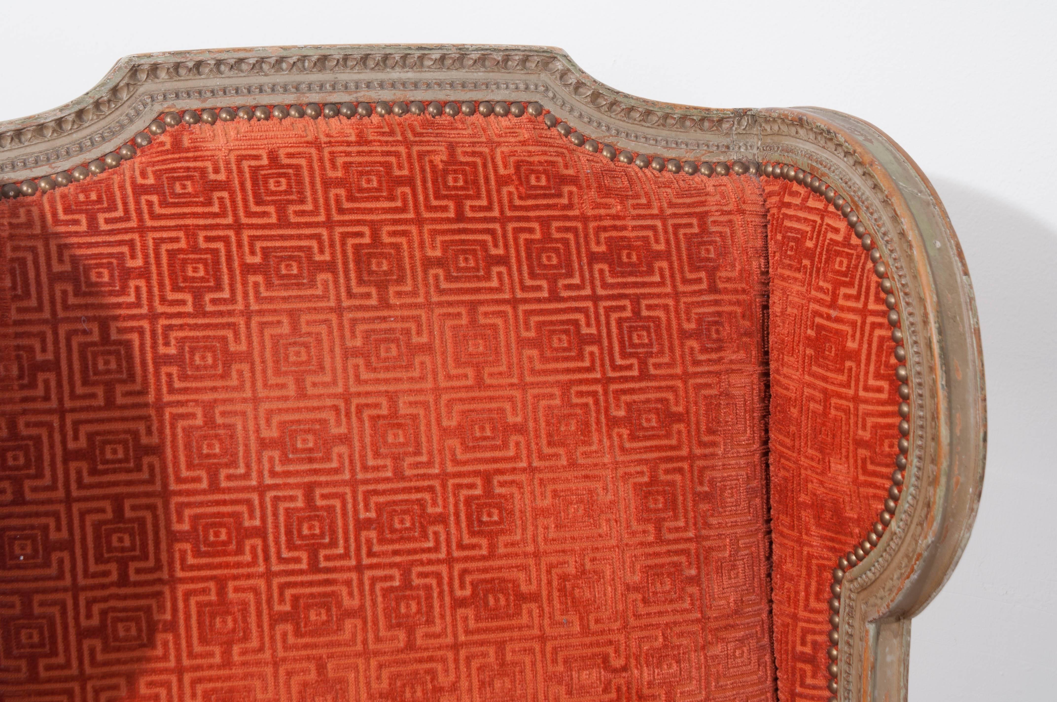 Pair of French 19th Century Louis XVI Wingback Bergères 2