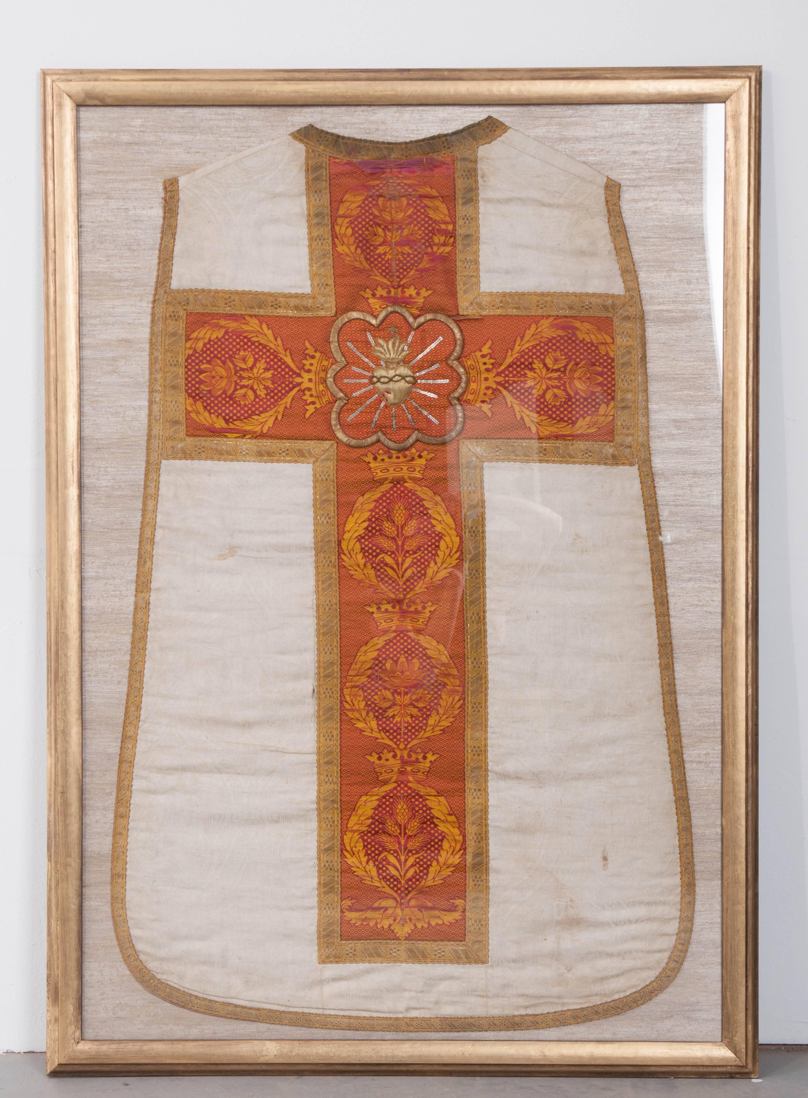 19th Century Dutch Religious Robe, Framed In Good Condition In Baton Rouge, LA