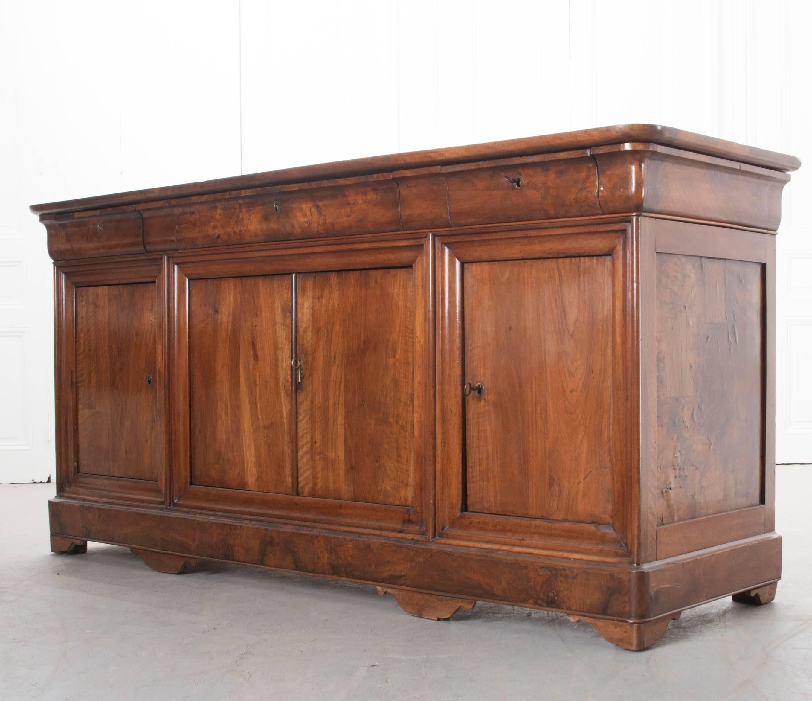 French 19th Century Walnut Louis Philippe Enfilade 3