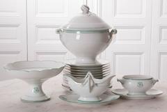 Set of 16 Old Paris Dinner Service Pieces