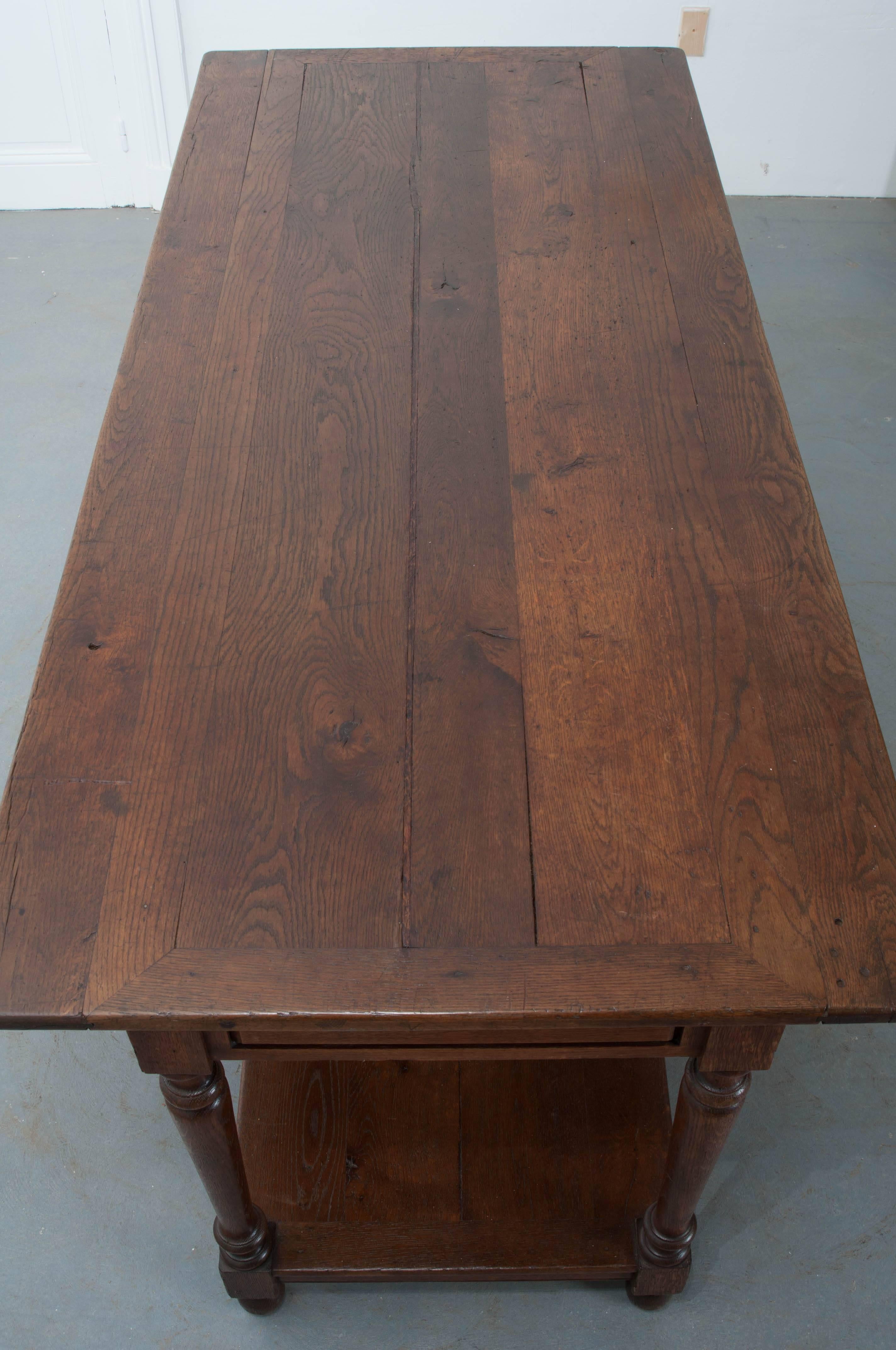 French Early 19th Century Oak Draper's Table 5
