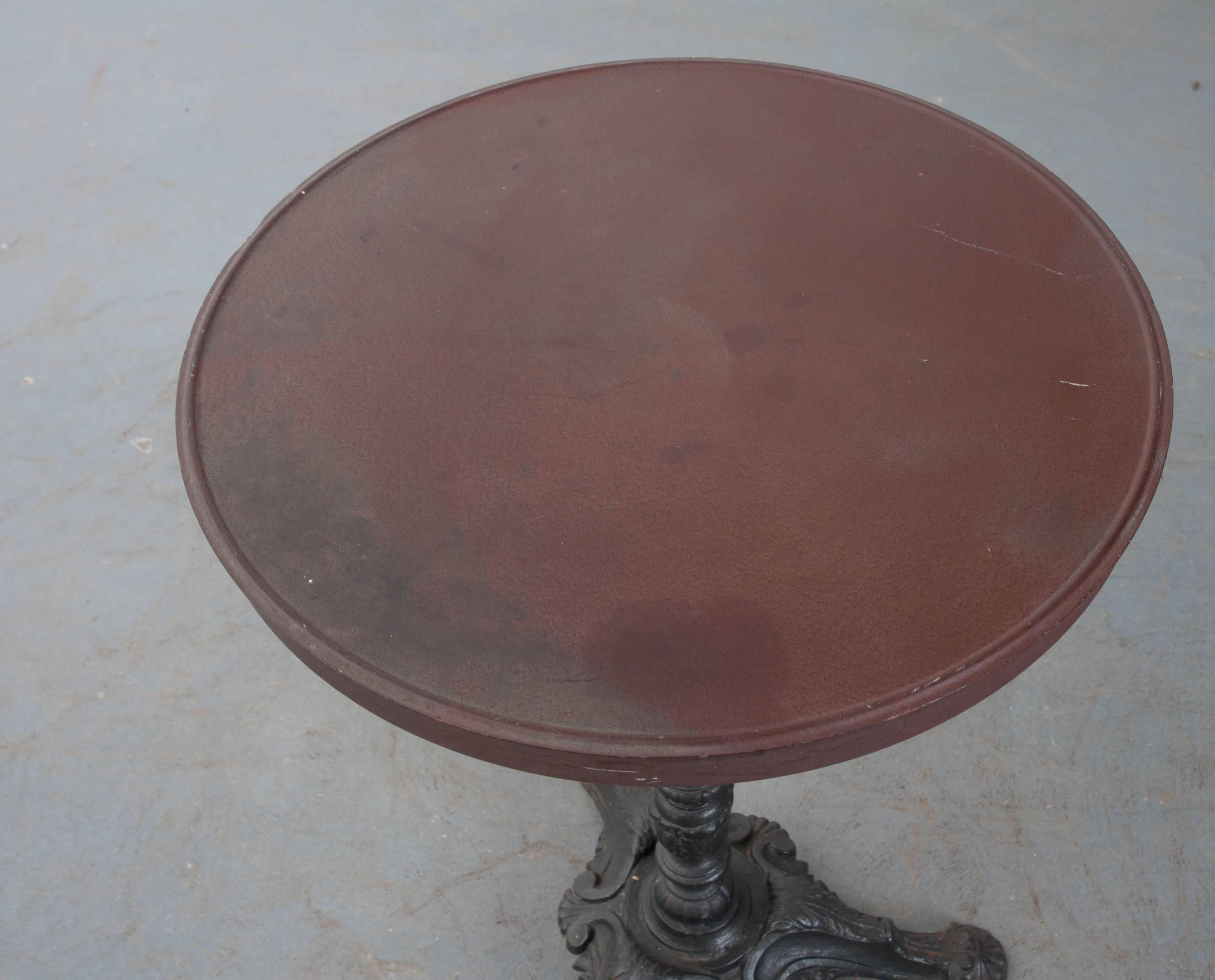 French 1920s Bistro Table In Good Condition In Baton Rouge, LA