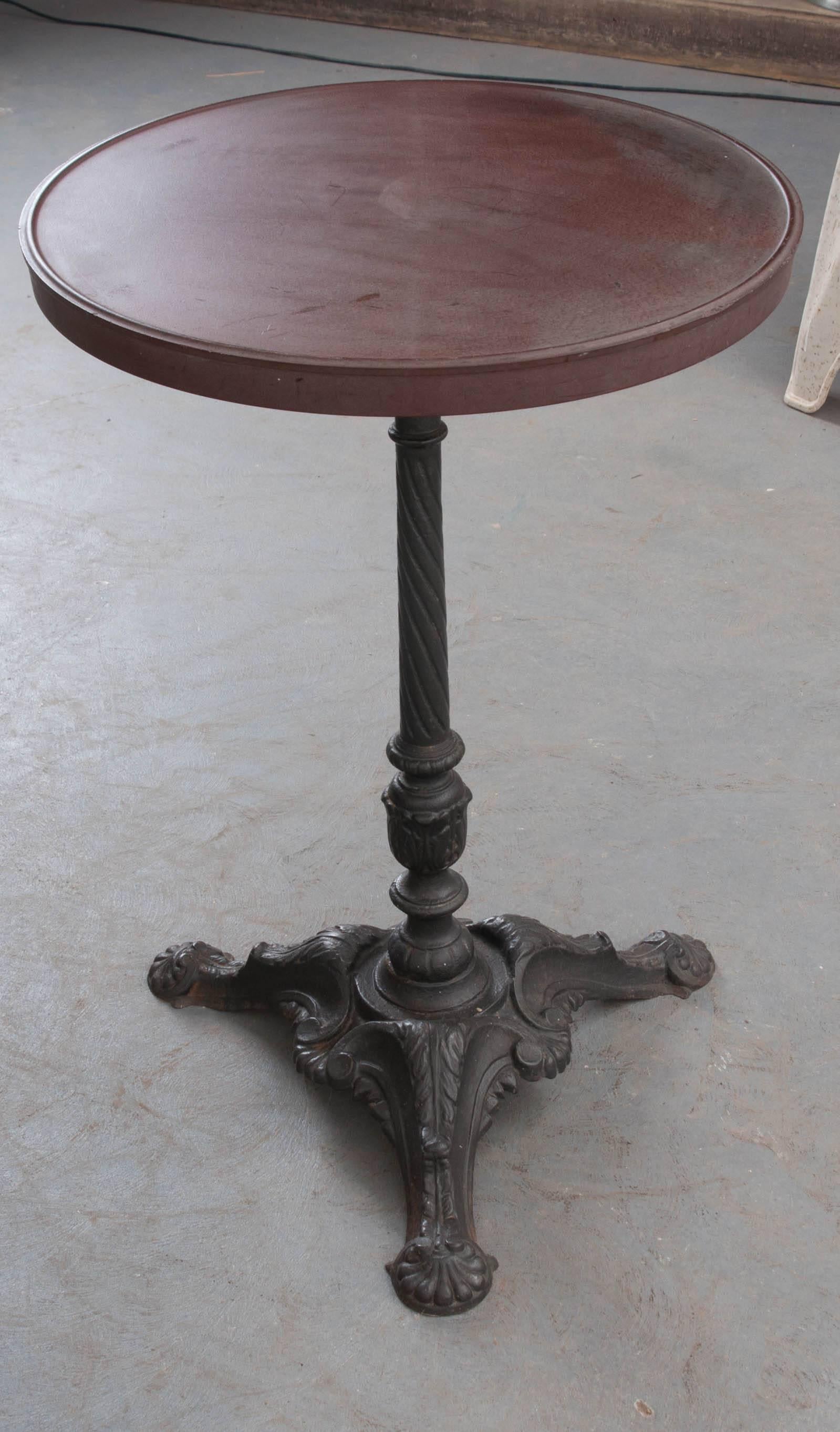 Cast French 1920s Bistro Table