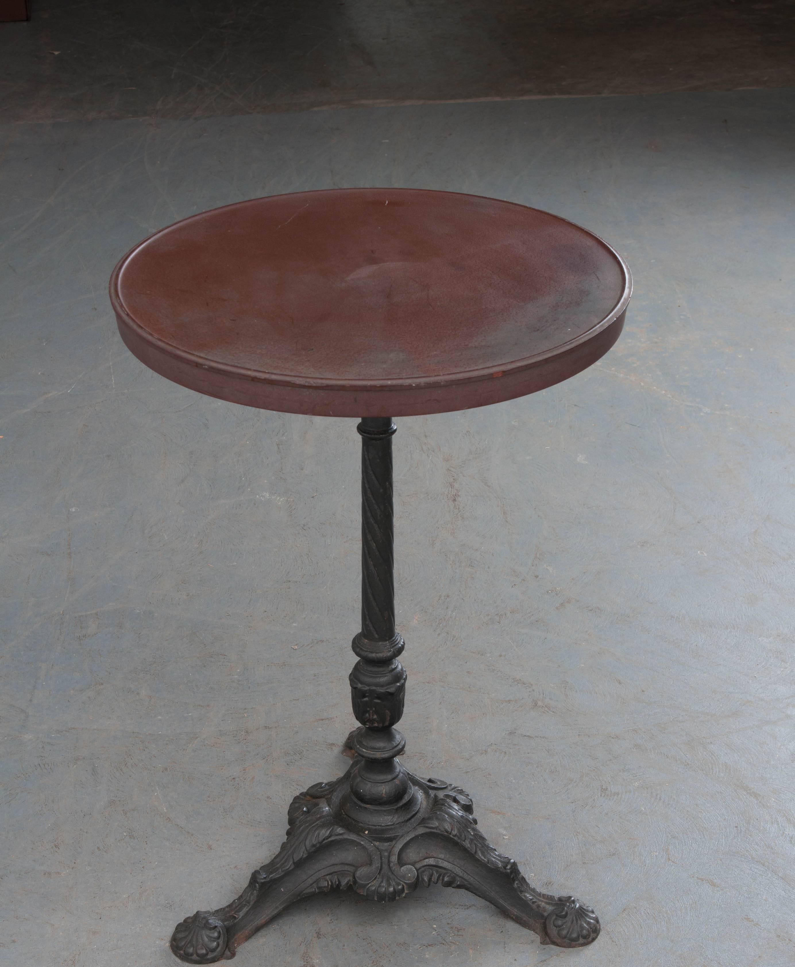 Iron French 1920s Bistro Table