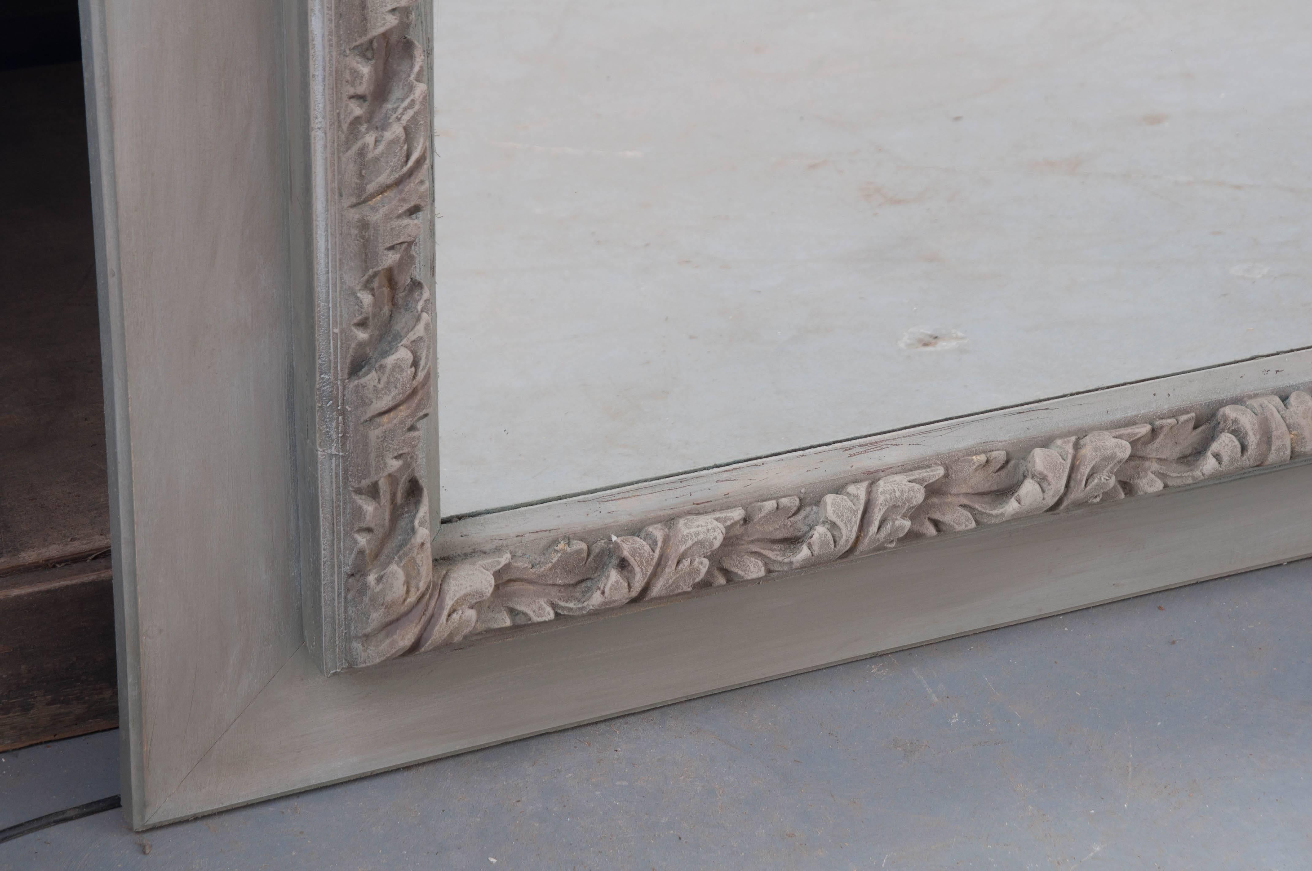 French Carved and Painted Mirror 2