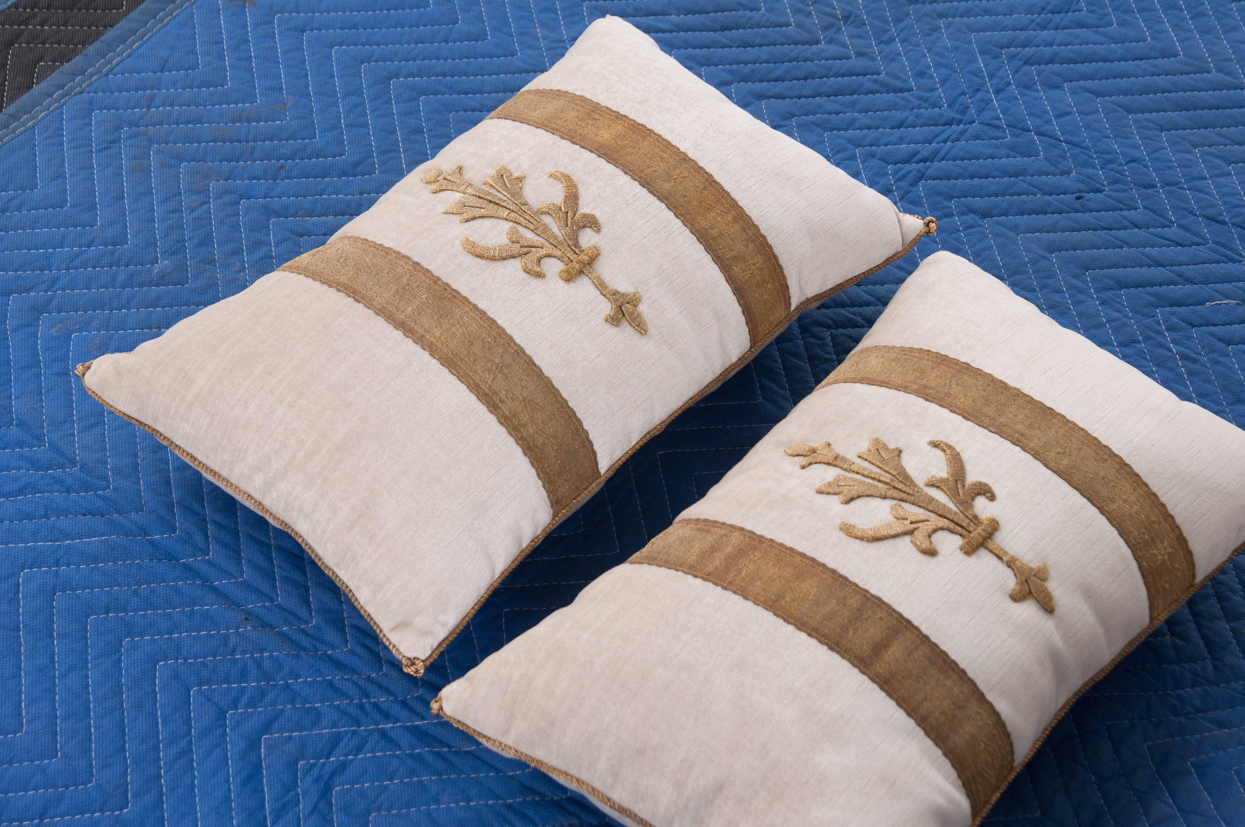 antique textile pillows
