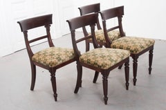 Set of Four English 19th Century Regency Mahogany Chairs