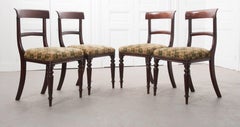 Set of Four English 19th Century Regency Mahogany Chairs