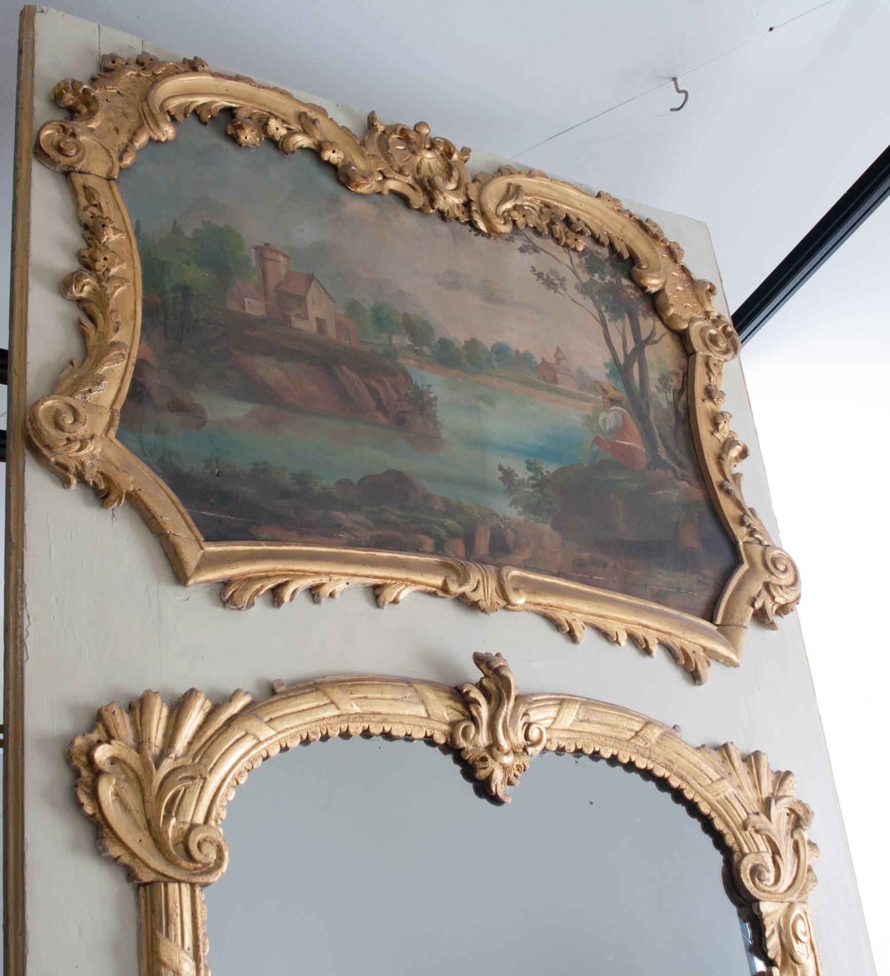 Boiserie Trumeau Louis XV du 18ème siècle en vente 1