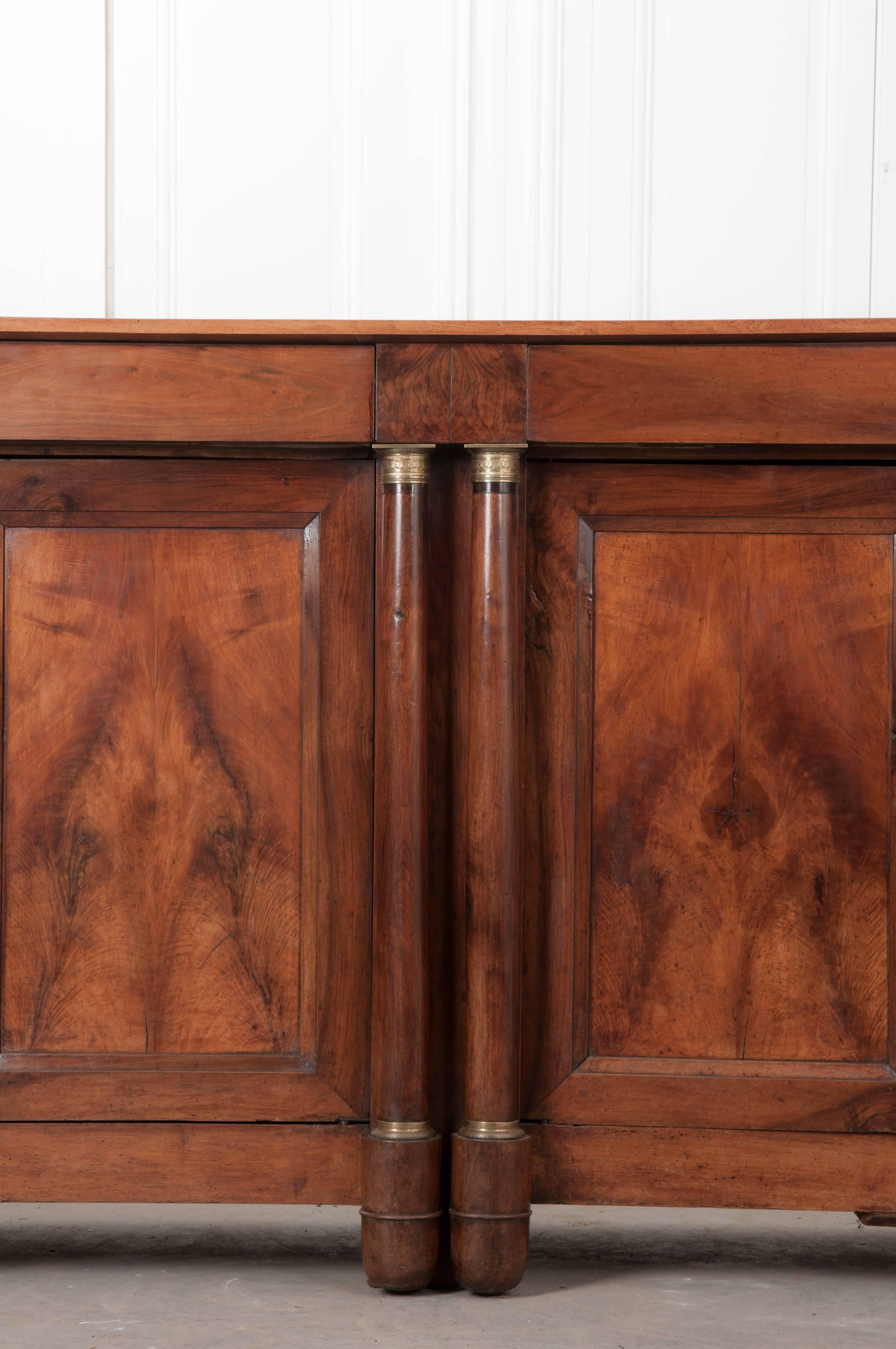 Empire French 19th Century French Walnut Enfilade