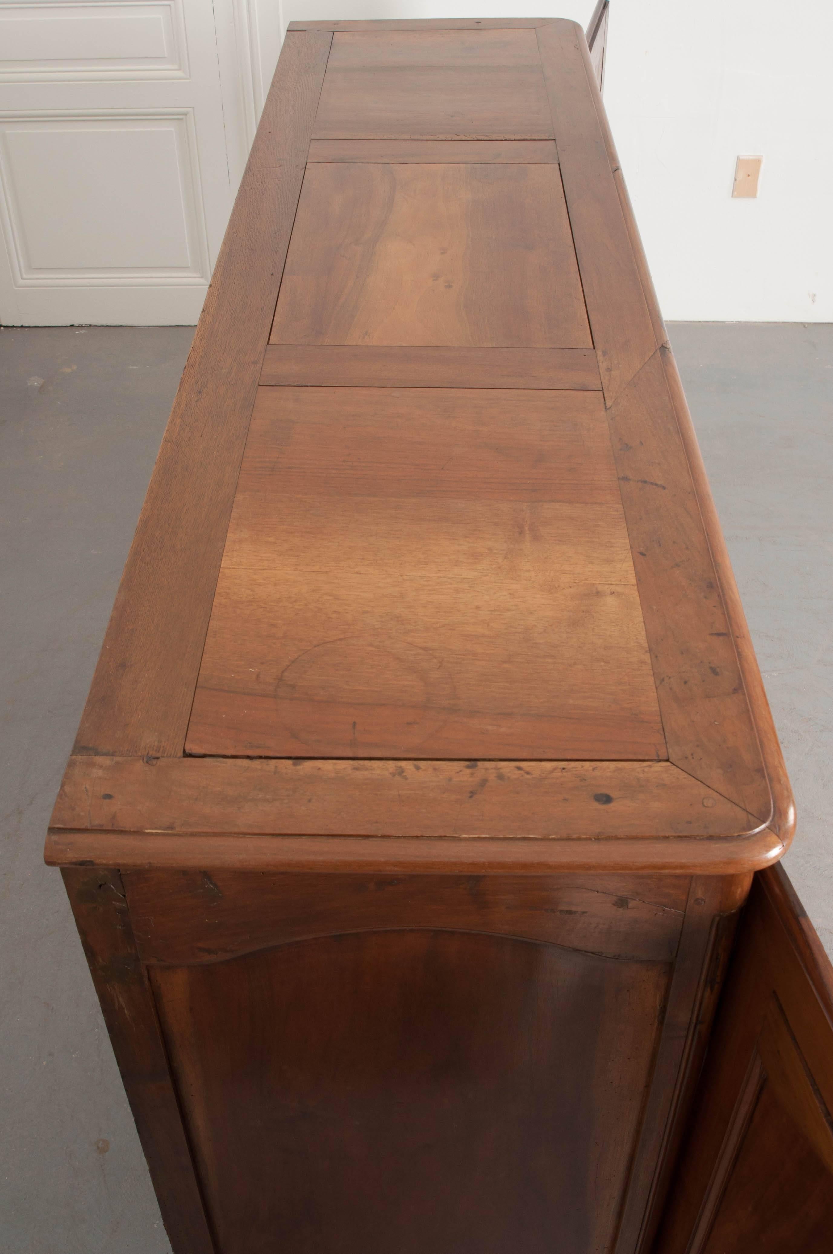 Hand-Carved French 19th Century Transitional Style Cherry Enfilade