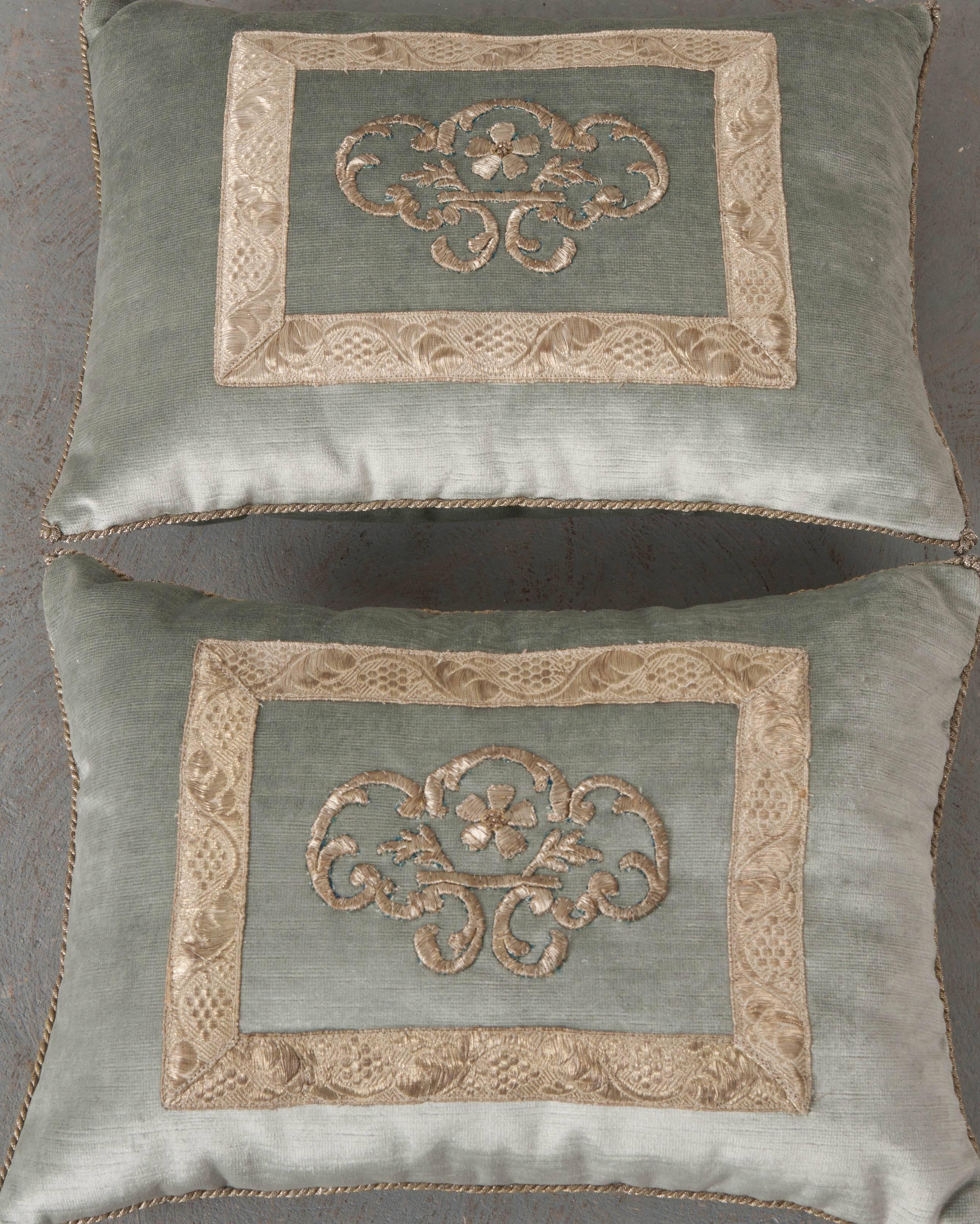 Antique Textile Pillow by B.Viz Designs In Good Condition In Baton Rouge, LA