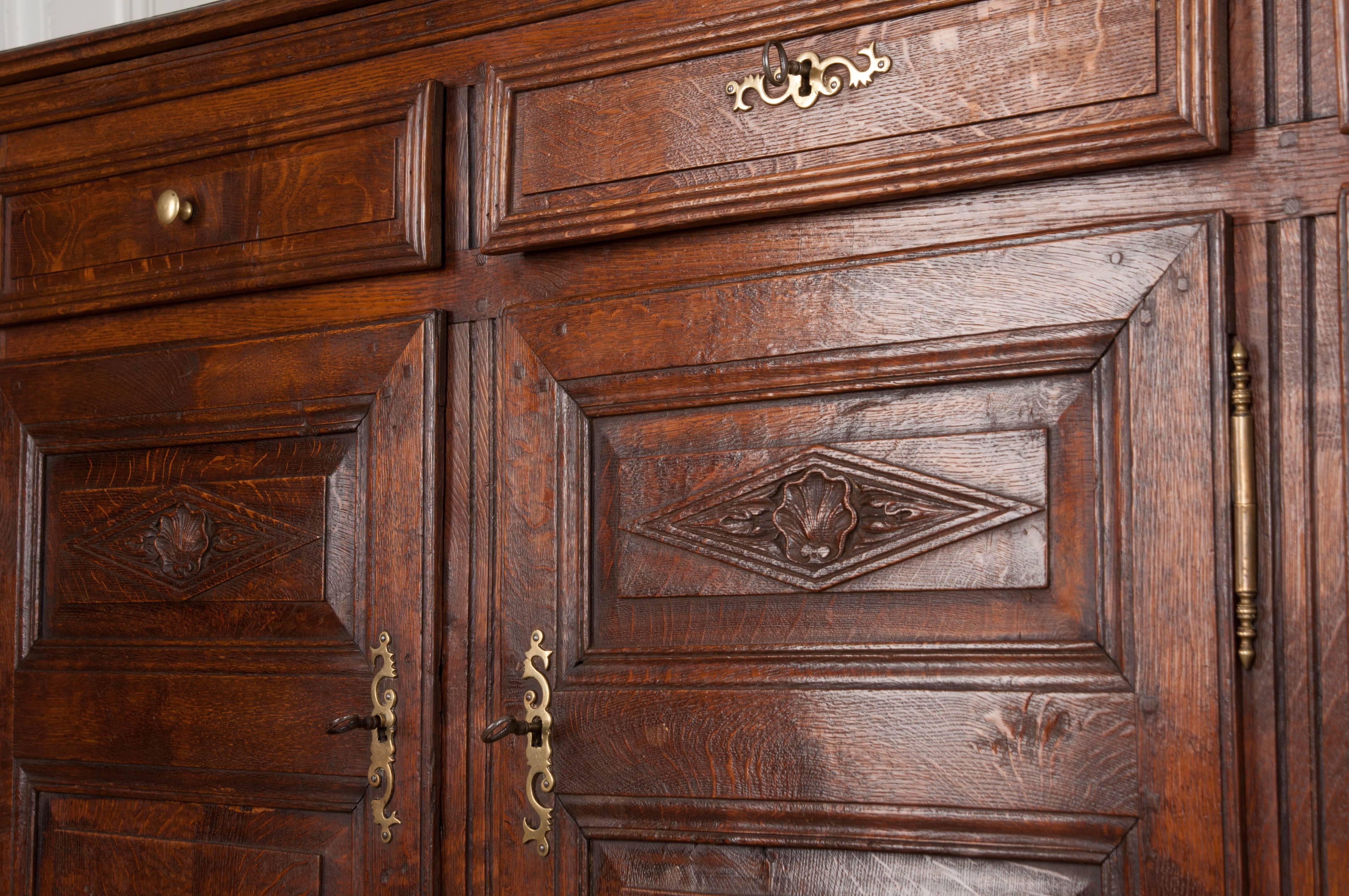 French Provincial French 19th Century Provincial Oak Enfilade from Normandy