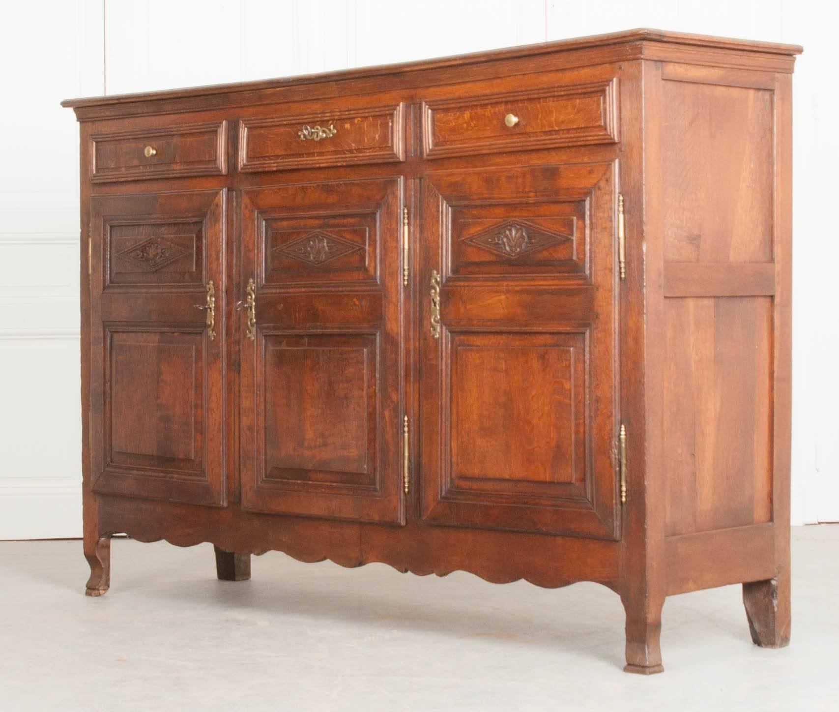 French 19th Century Provincial Oak Enfilade from Normandy 2