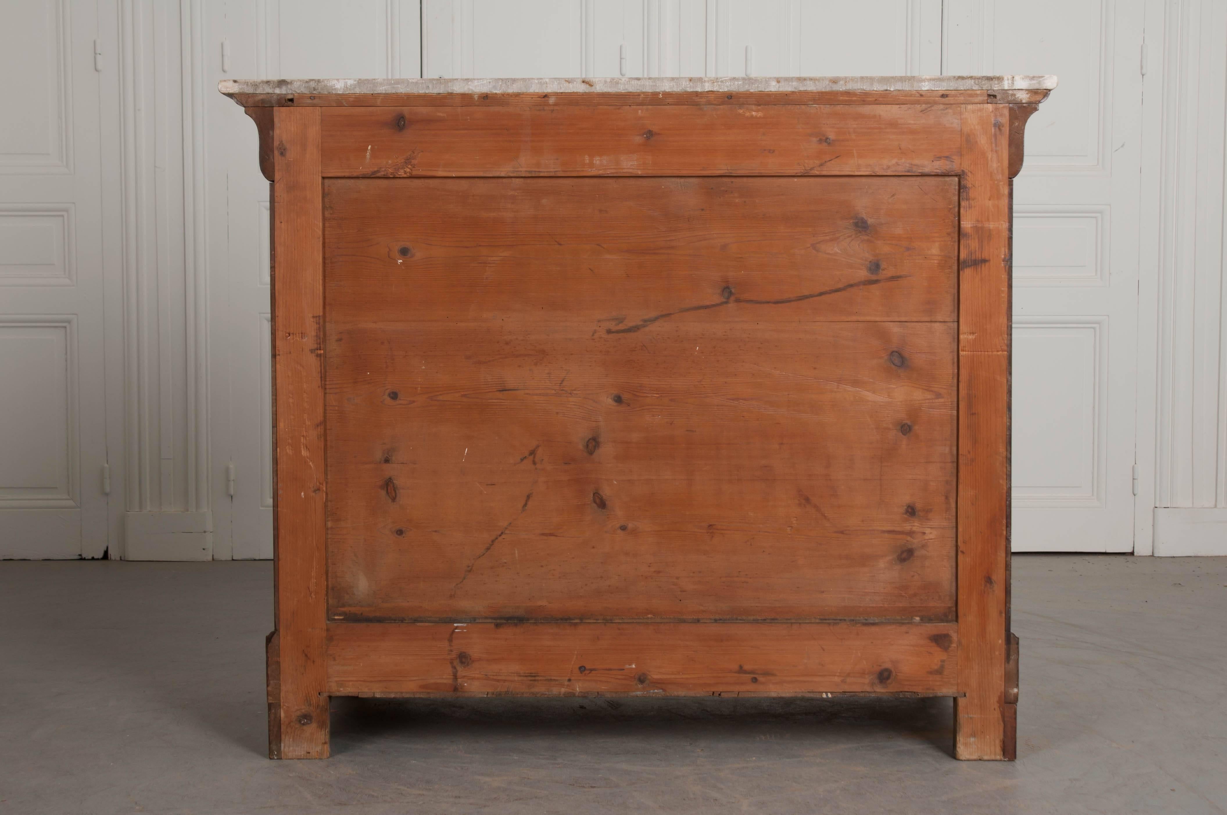 French 19th Century Mahogany Louis Philippe Commode with Marble Top 6