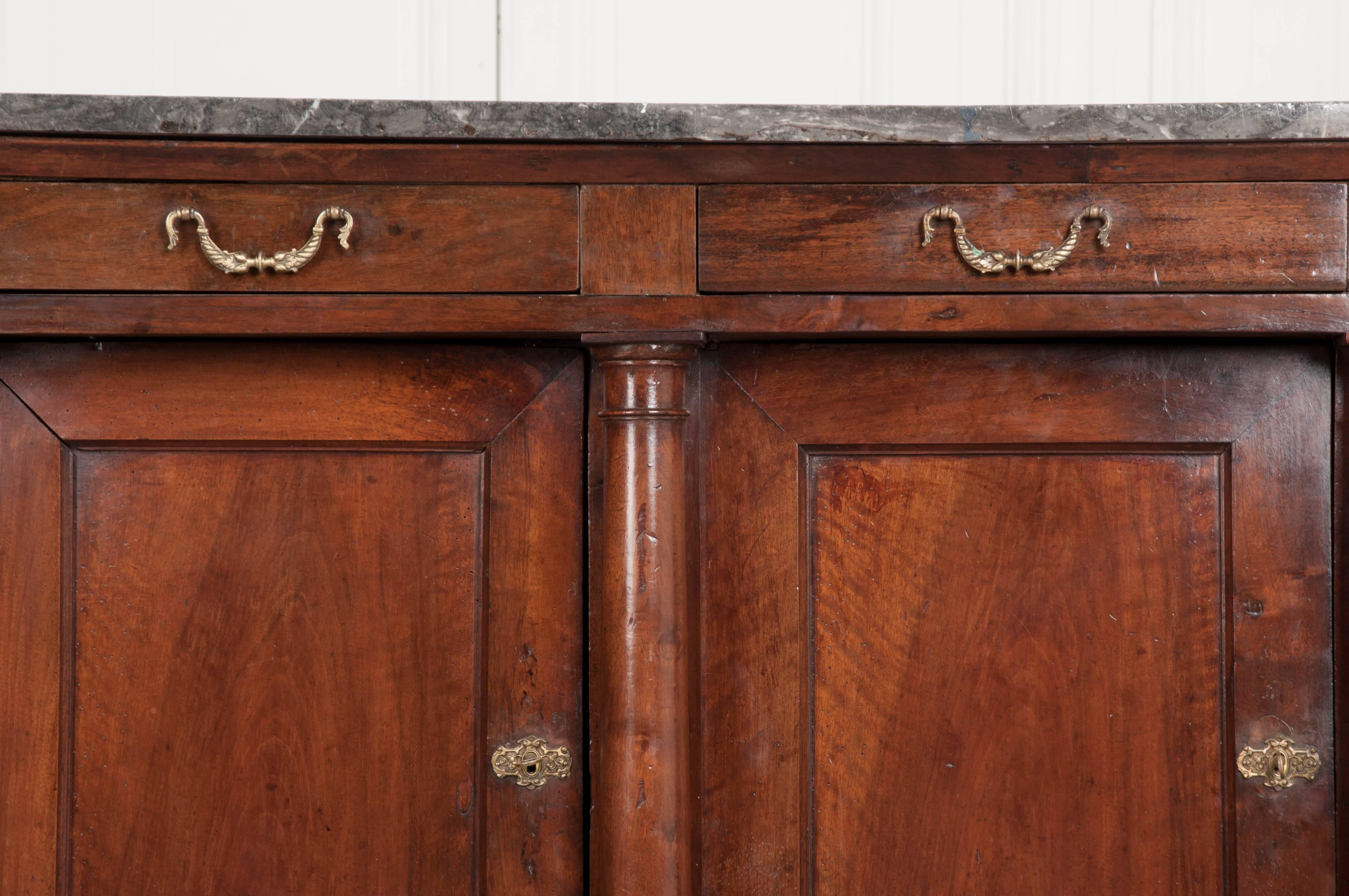 French 19th Century Mahogany Empire Enfilade with Marble Top 1