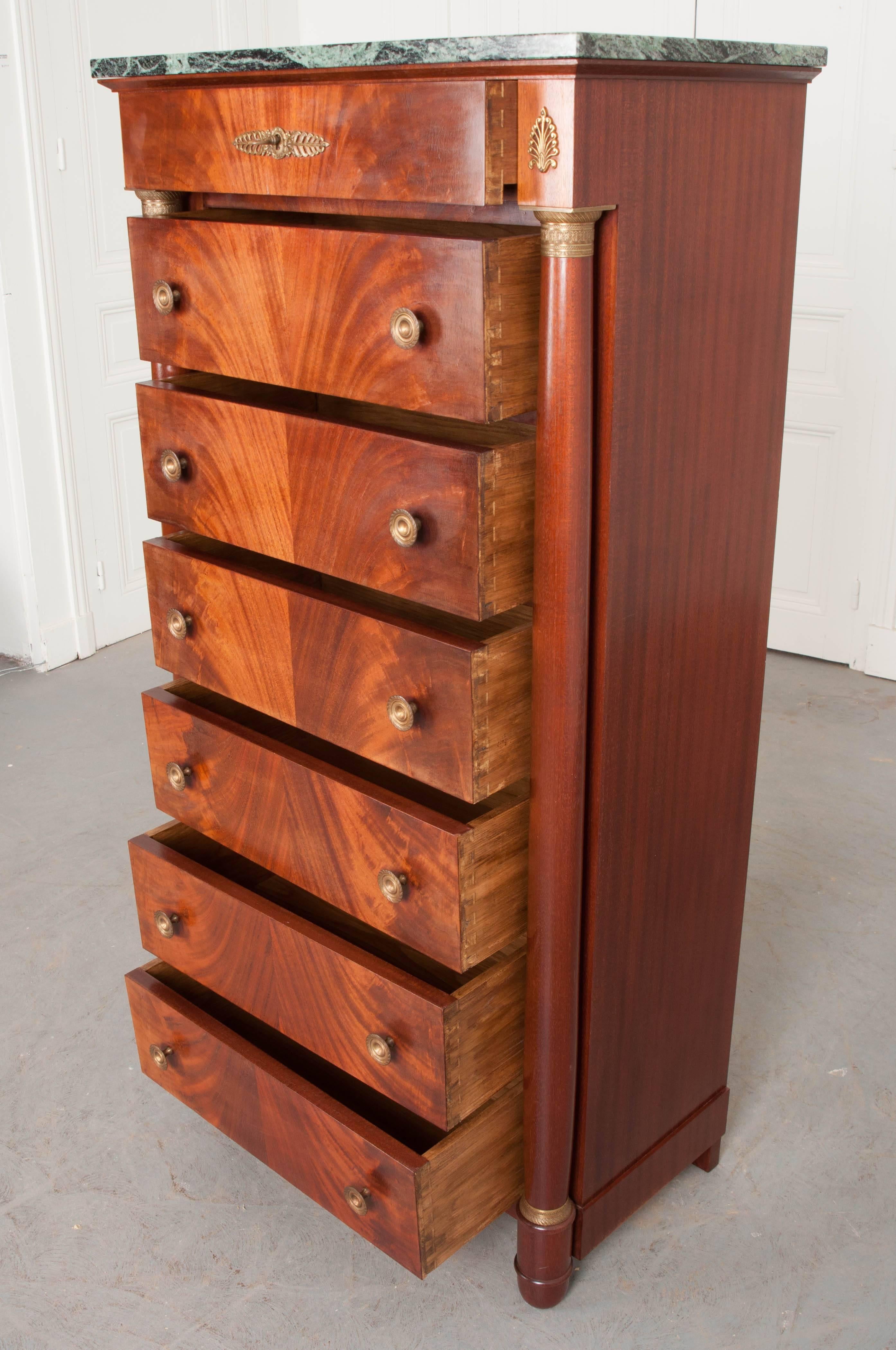 Mid-20th Century French Empire Style Mahogany Lingerie Commode