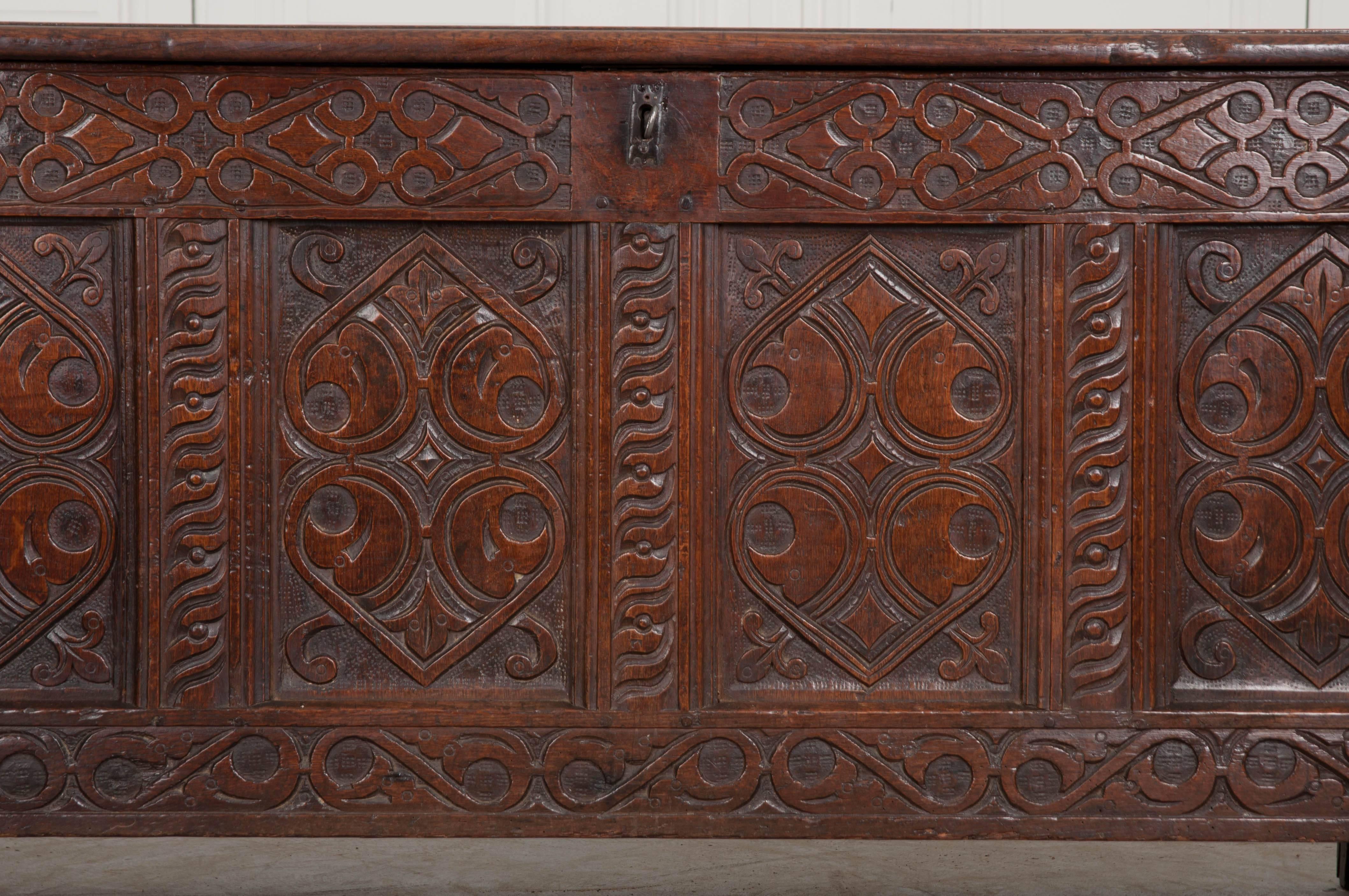 18th century oak coffer