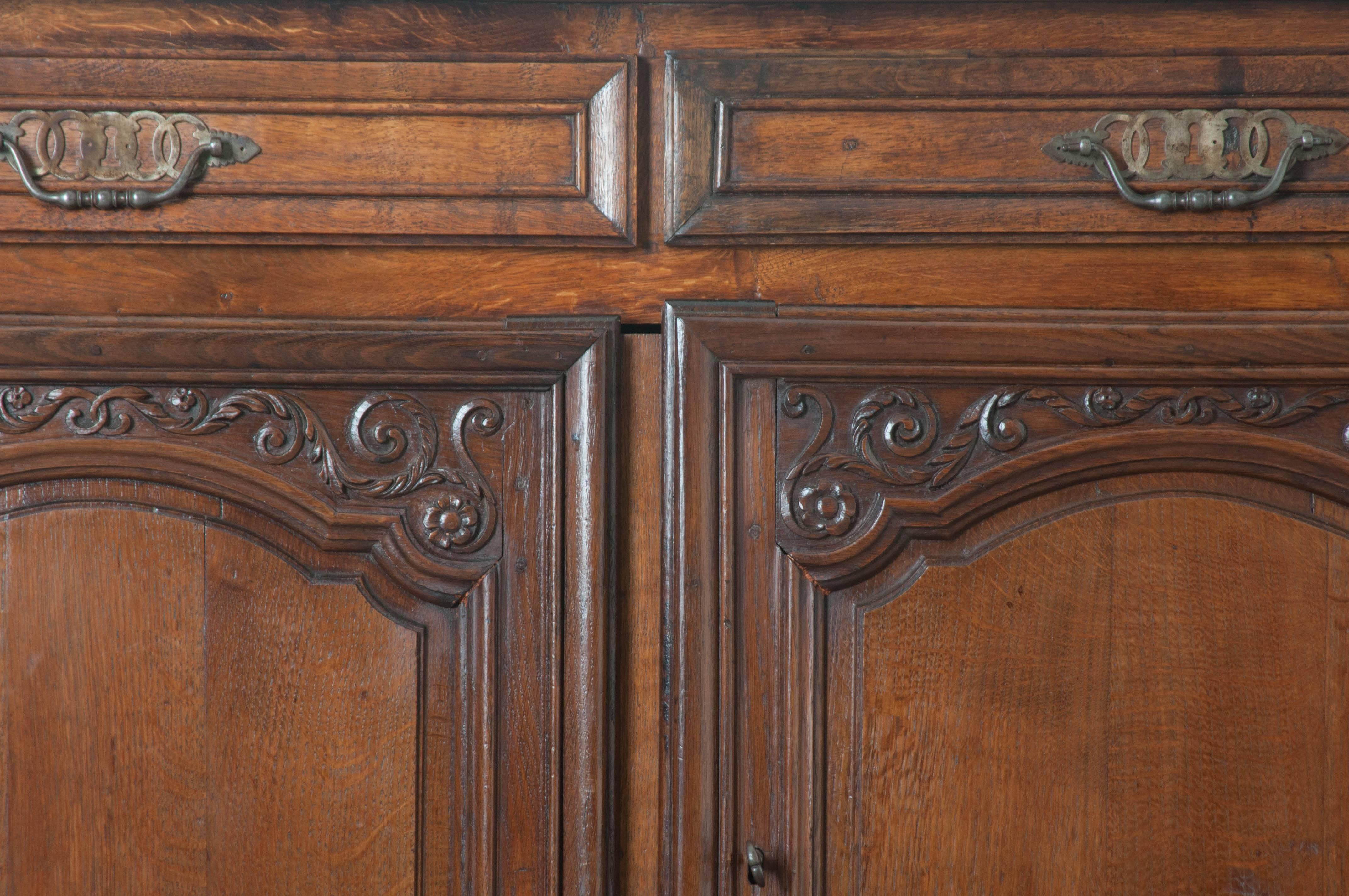 French 19th Century Oak Enfilade In Good Condition In Baton Rouge, LA