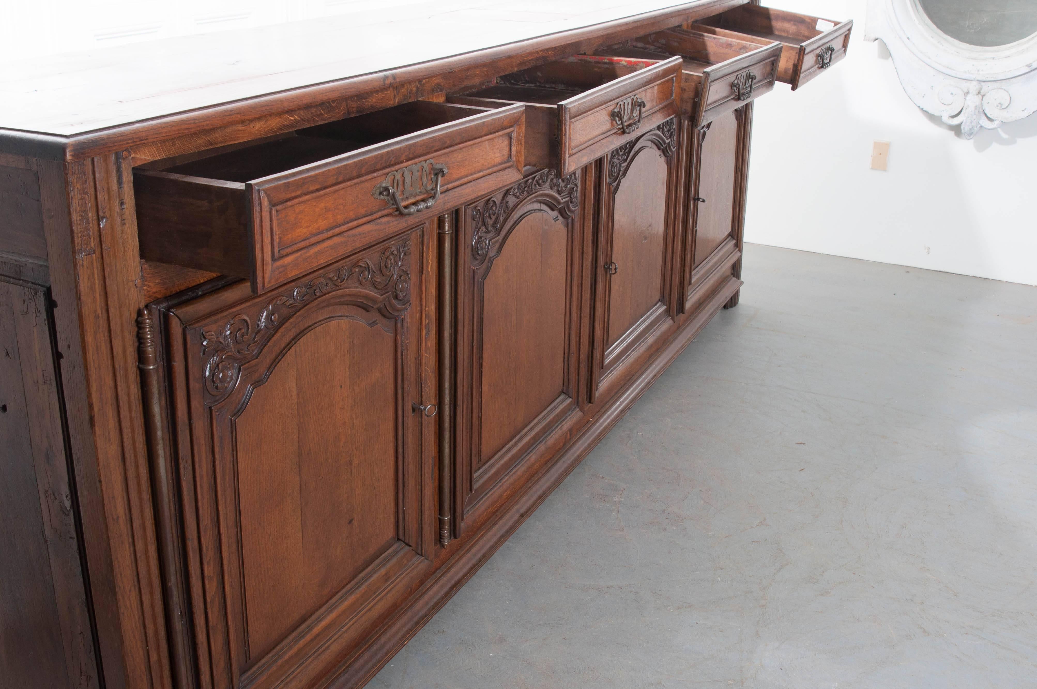French 19th Century Oak Enfilade 4