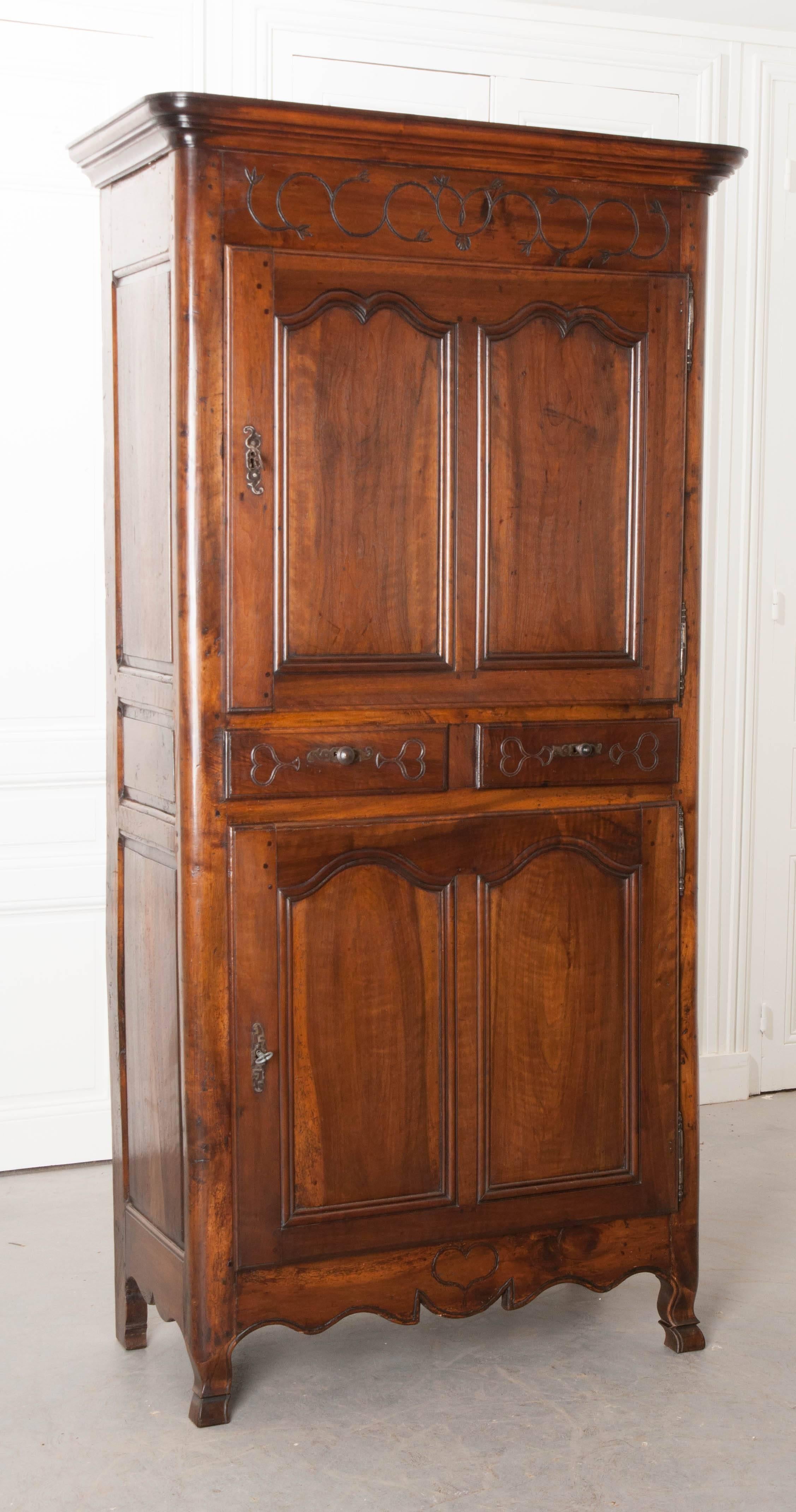 French Provincial French 19th Century Provincial Walnut Homme Debout
