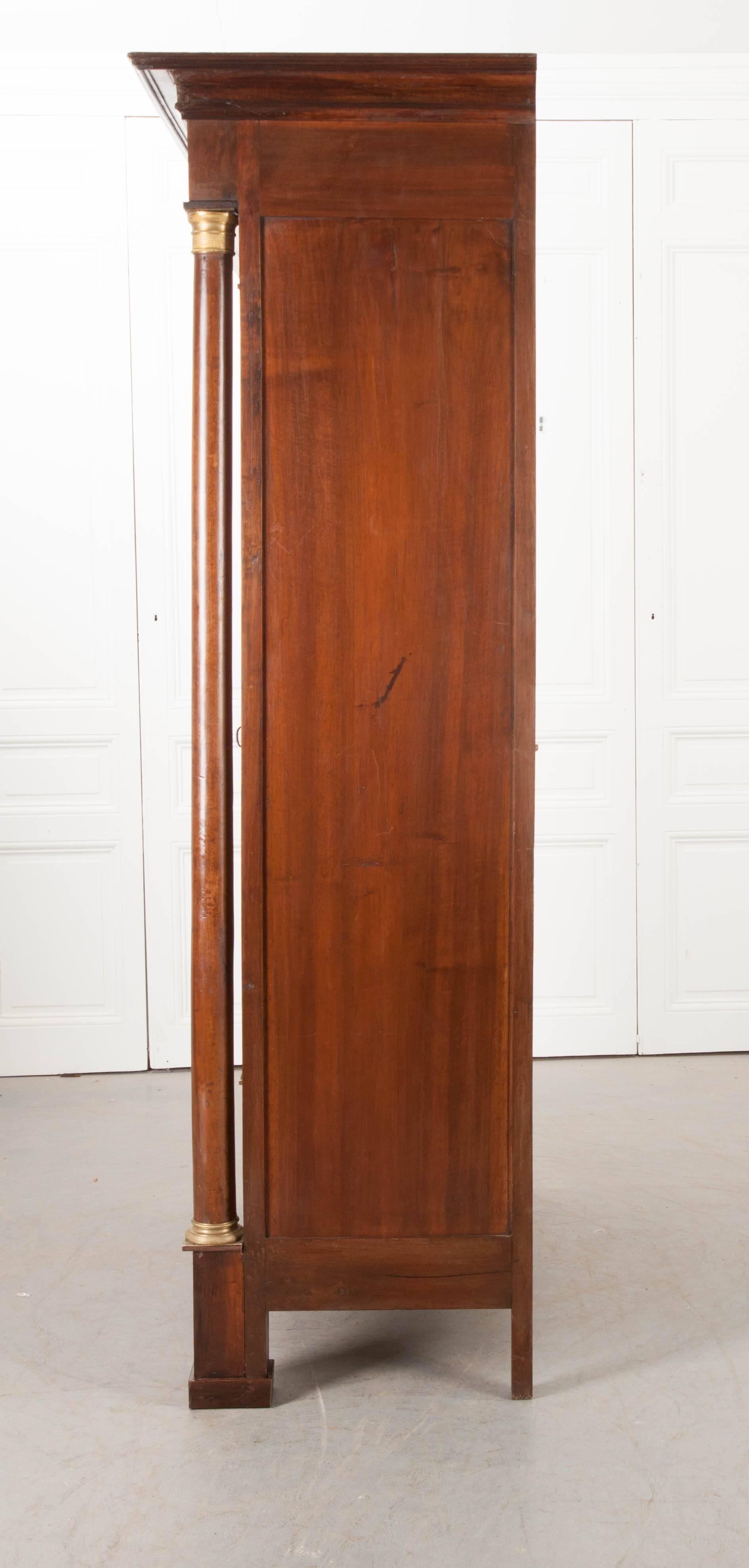 French 19th Century Walnut Empire Armoire 4