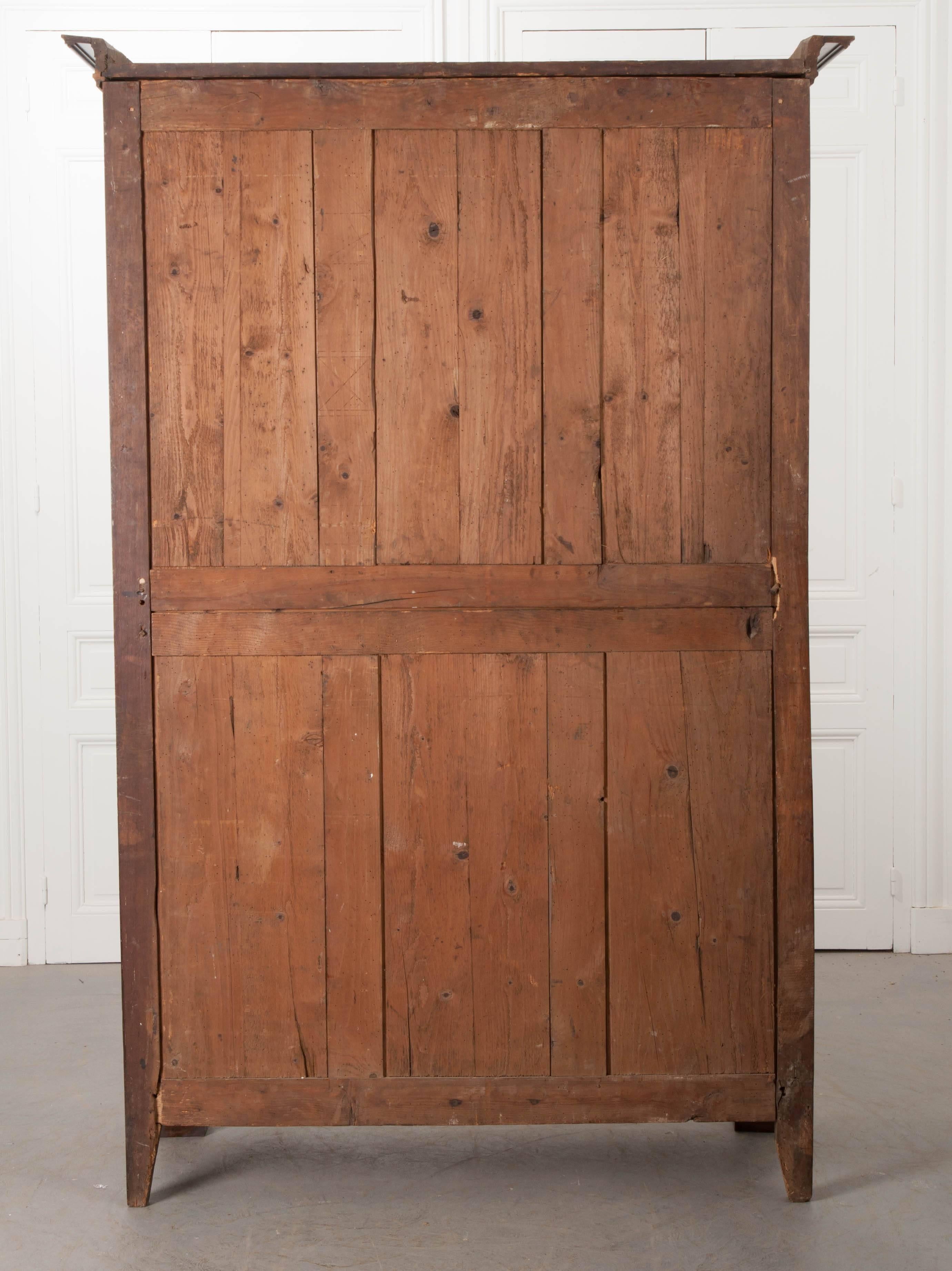 French 19th Century Walnut Empire Armoire 6